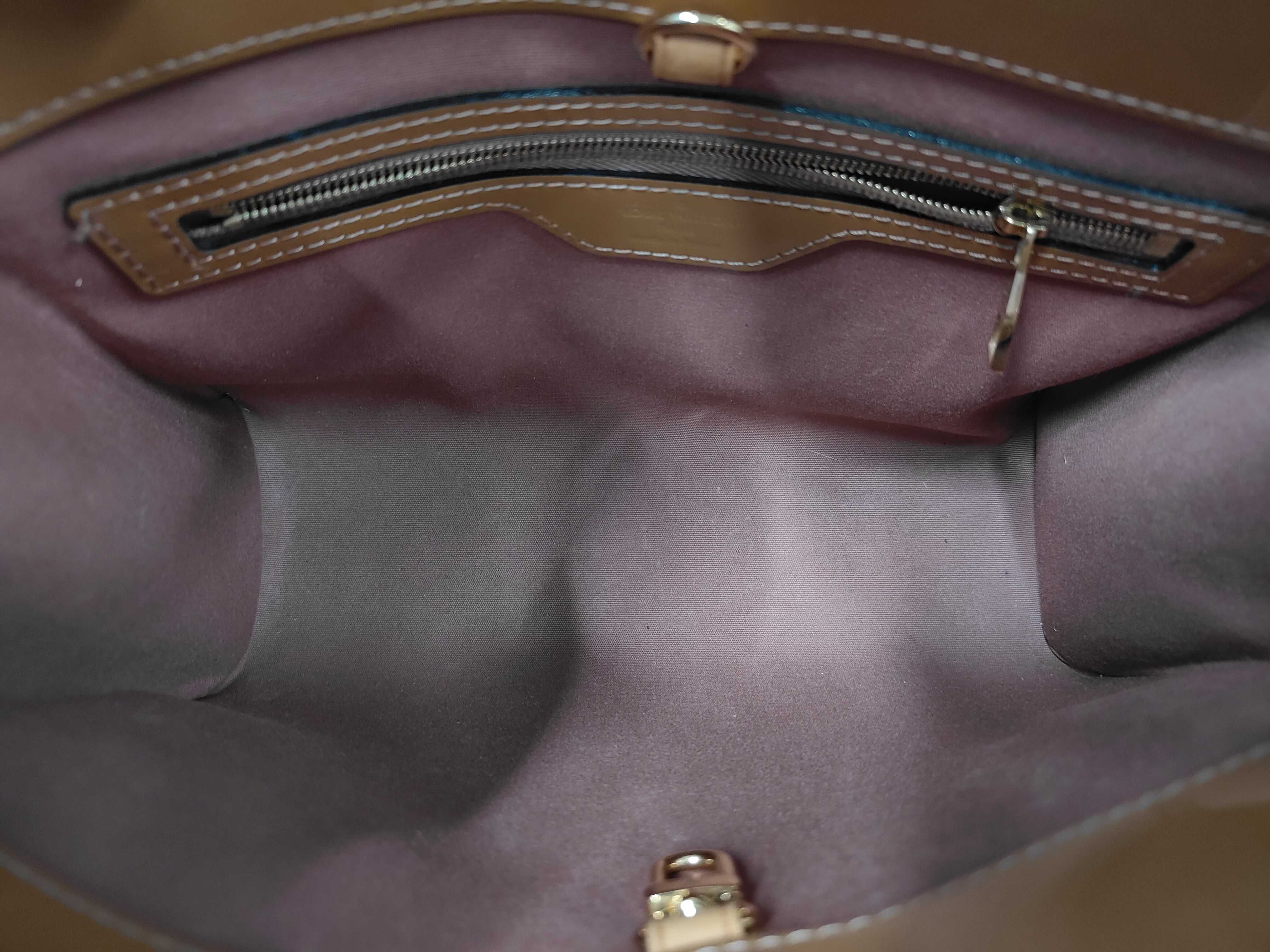 M90015 Verni Catalina BB Rose Velour Handbag — view 8