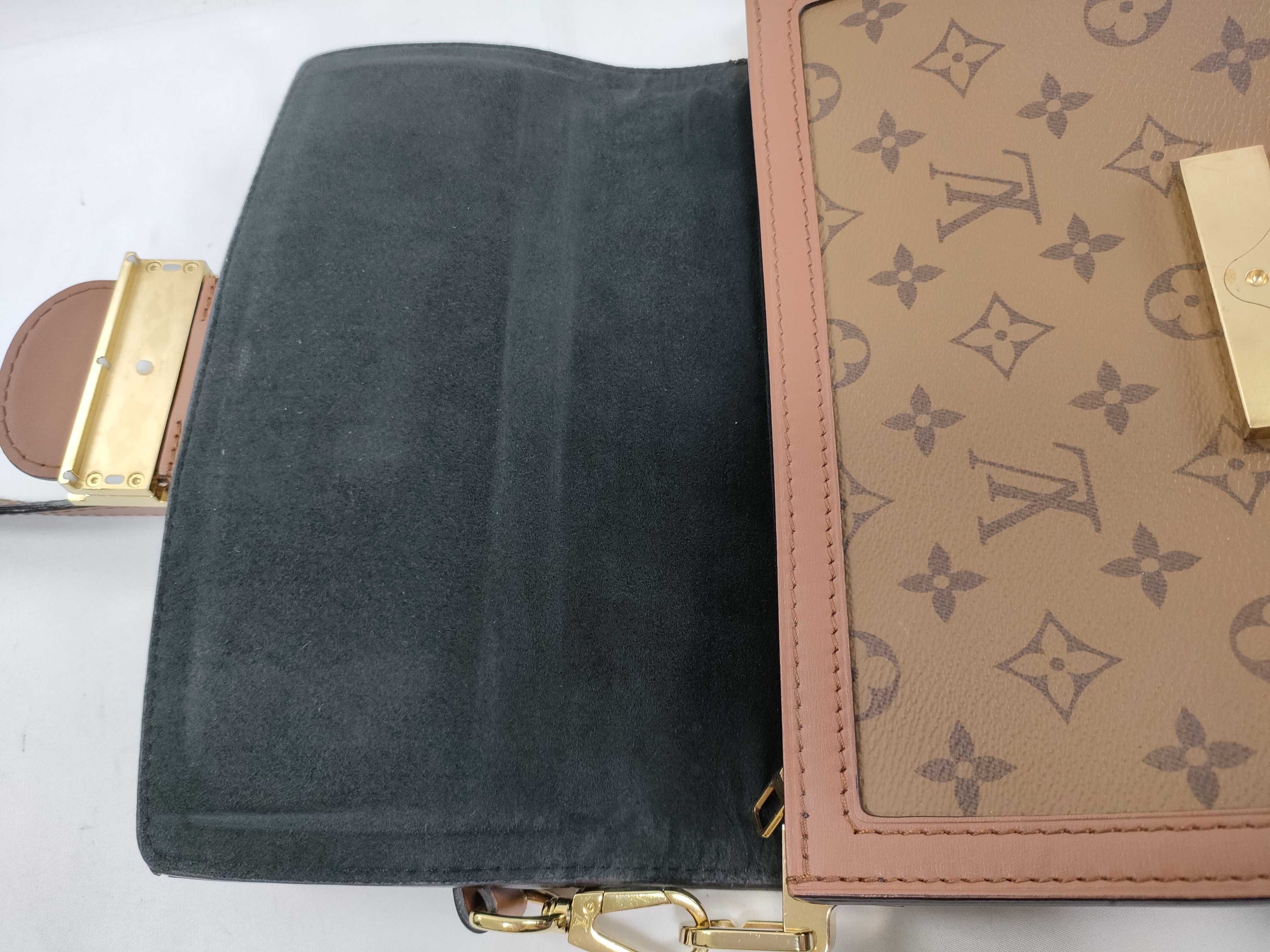 Monogram Reverse Dauphine MM RFID Shoulder Bag — view 9