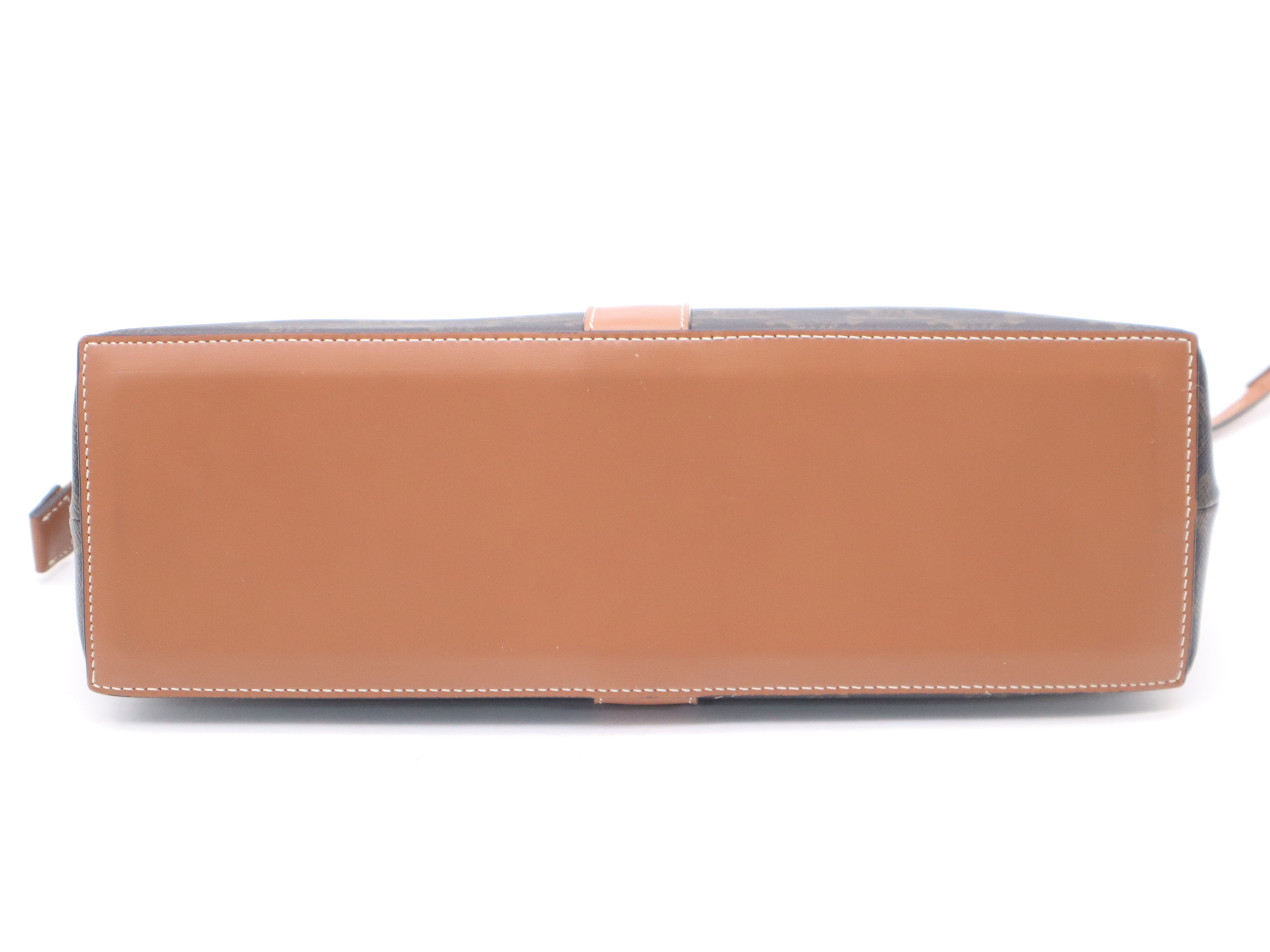 Triomphe Canvas Lock Toiletry Pouch, Brown, with padlock, 2 keys, and dust bag. — view 4