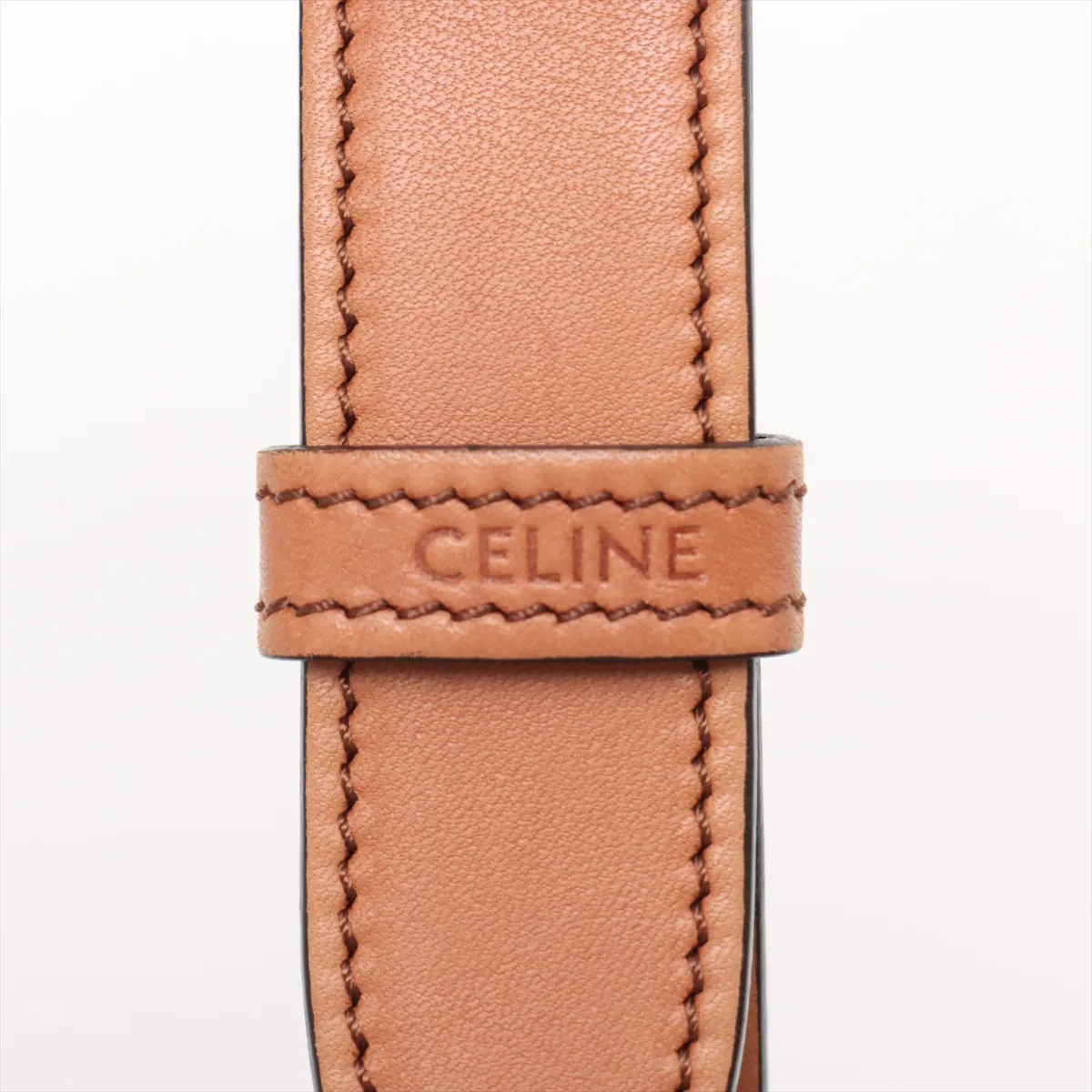 Triomphe Teen Canvas x Leather Shoulder Bag Beige x Brown — view 11