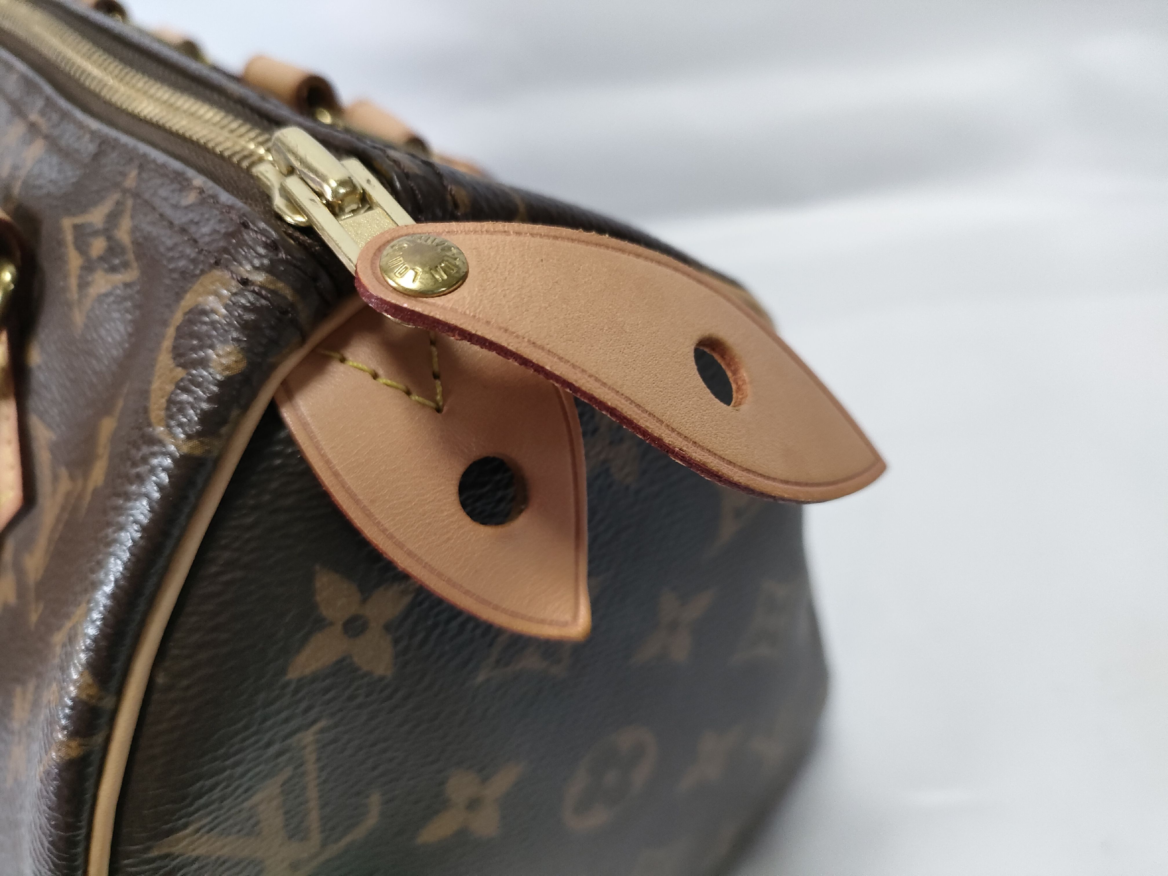 Monogram Speedy 25 Boston Bag with Dust Bag and Box — view 9