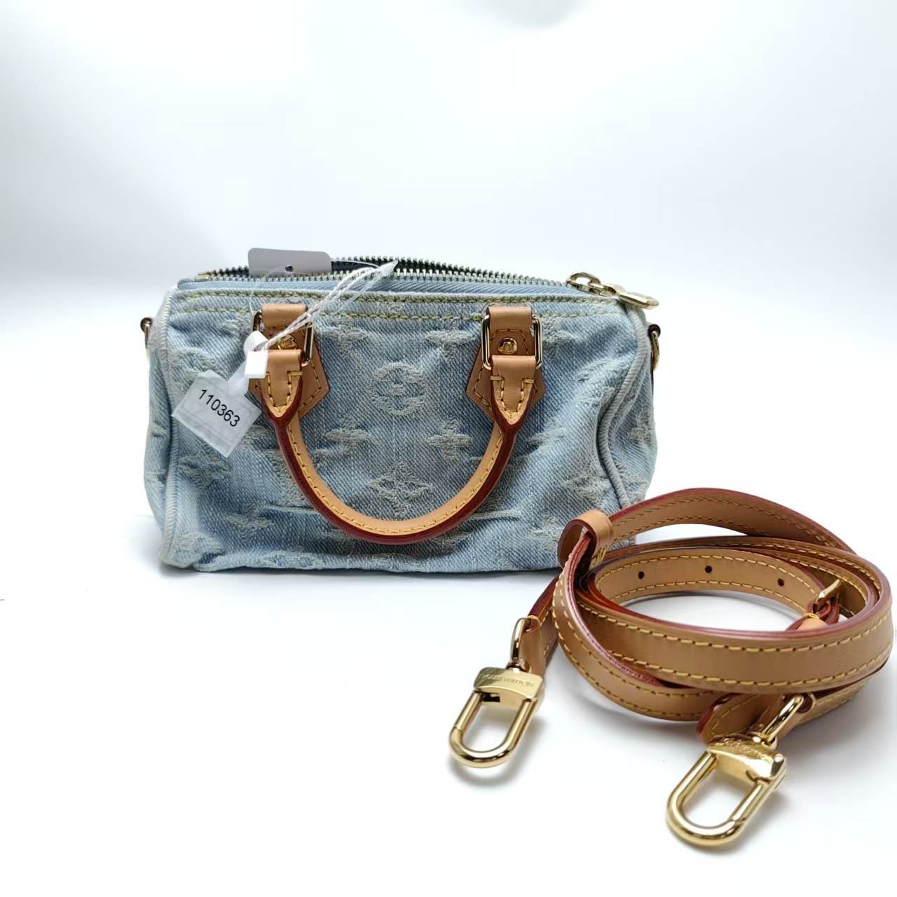 【*Shipped from: China*】LOUIS VUITTON Speedy Nano Denim Shoulder Bag — view 2
