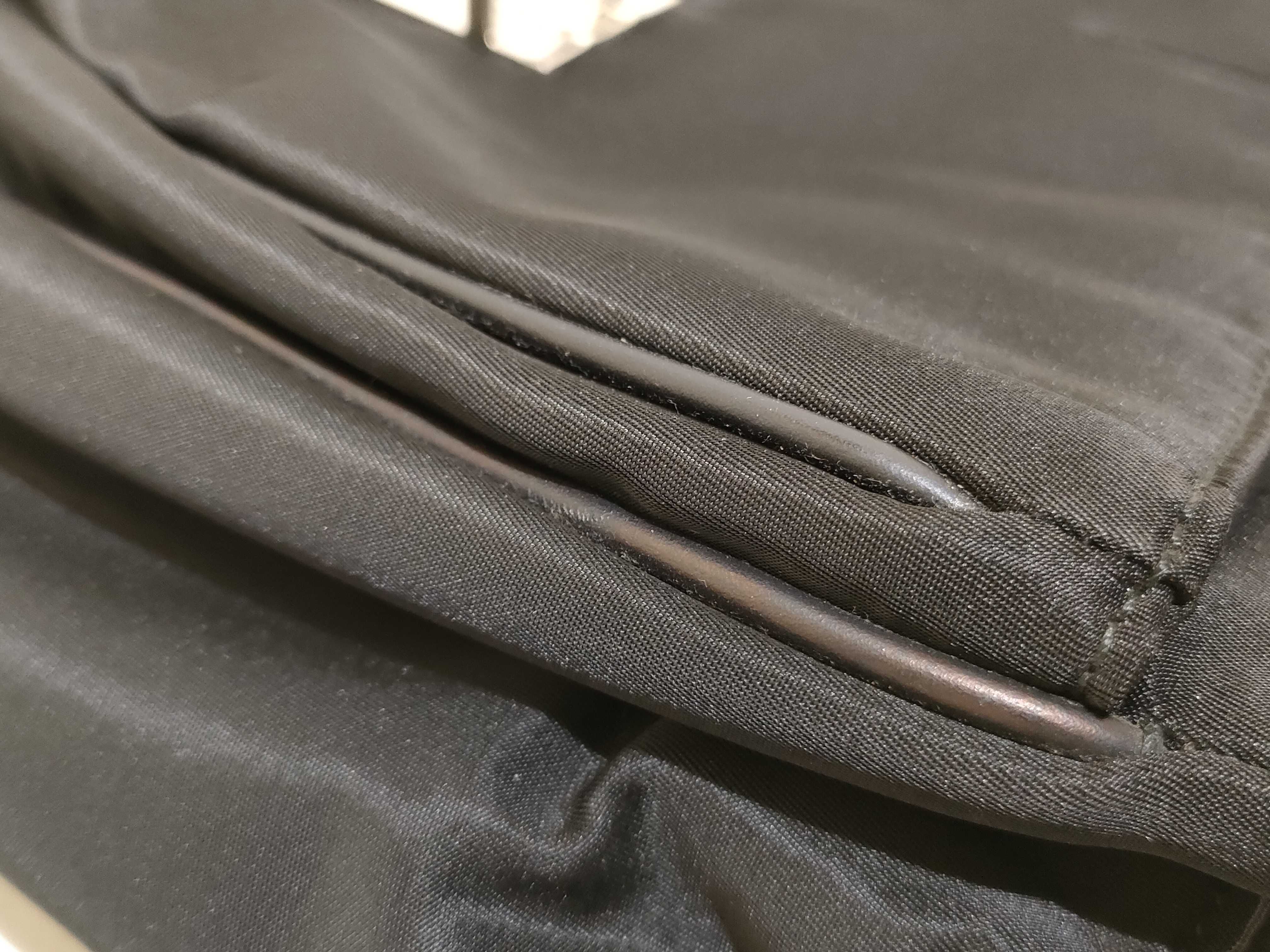 business bag, briefcase, leather and nylon, black. — view 13