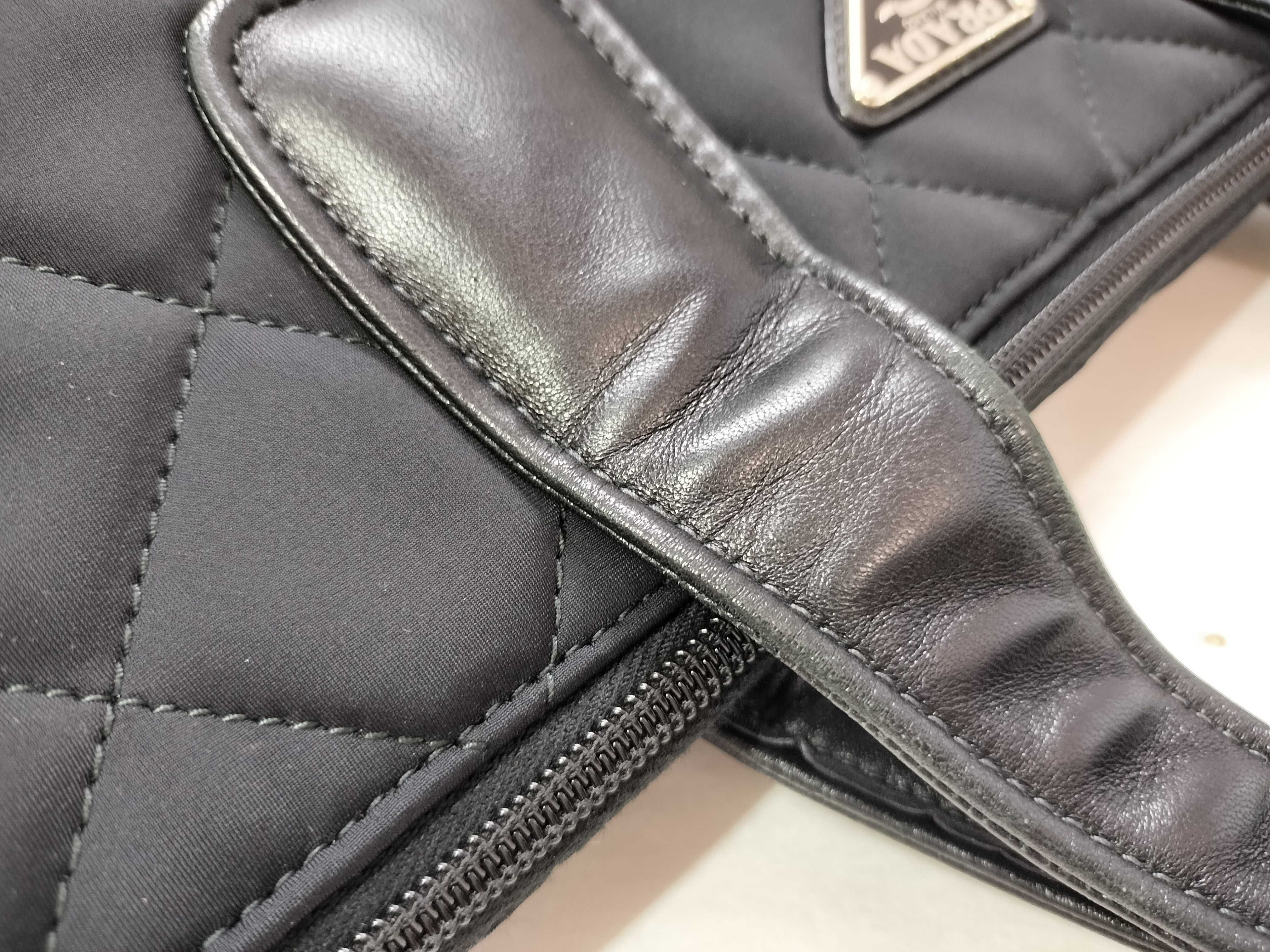 Nylon Prada Quilted 2-Way Tote Bag Shoulder Tote Bag — view 5