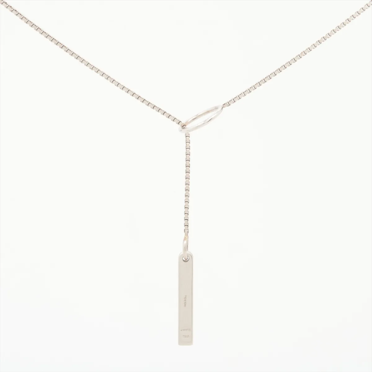 Lariat Necklace, 750 (WG), 5.3g, — view 2