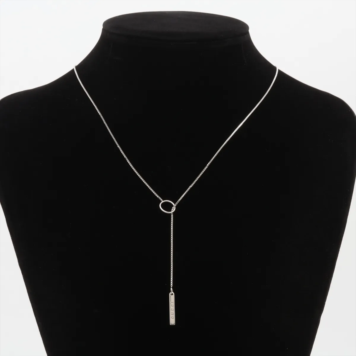 Lariat Necklace, 750 (WG), 5.3g, — view 5