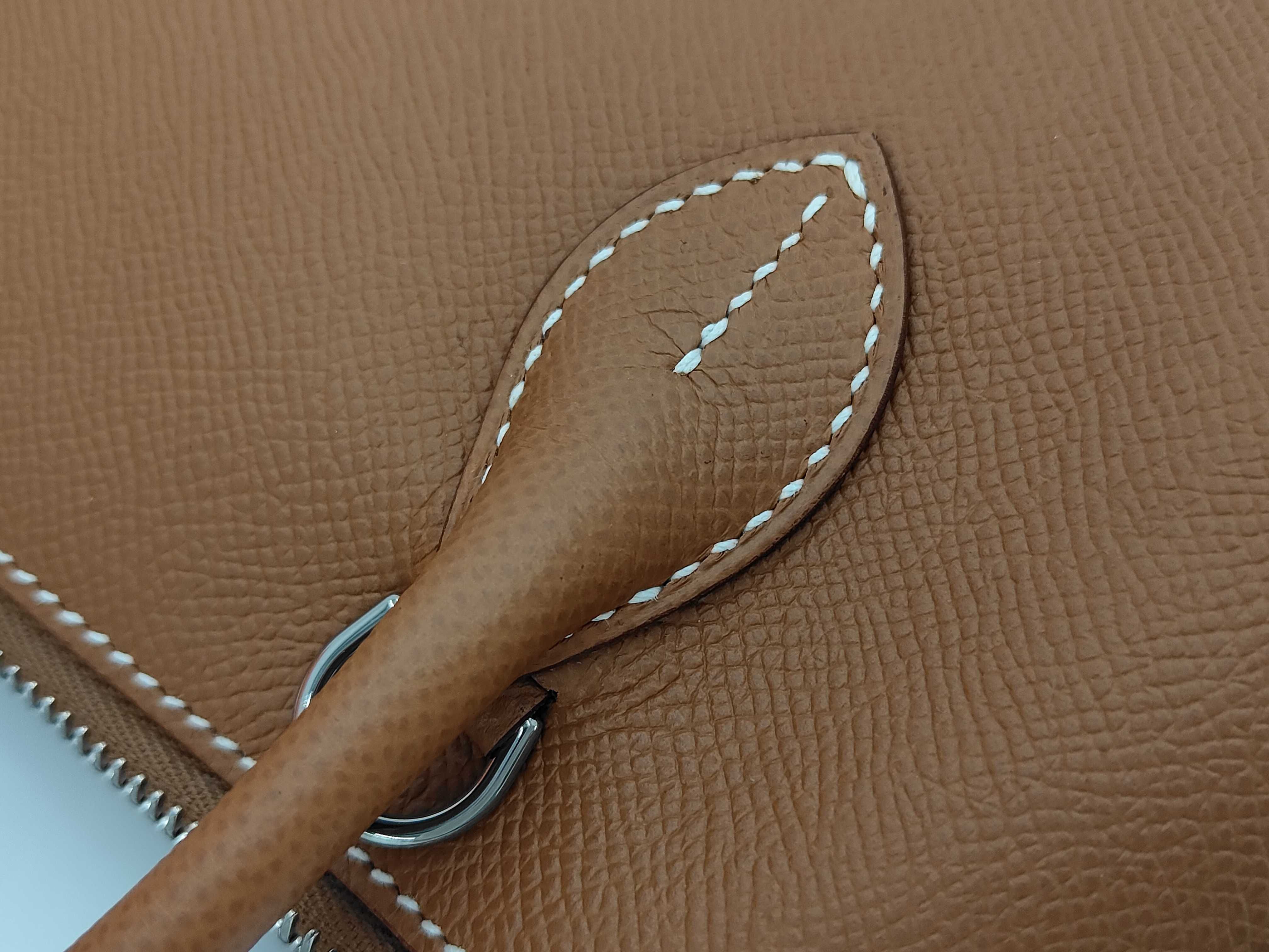 Bolide 1923 25 Veau Epsom Gold Silver Hardware G Stamp Handbag — view 7