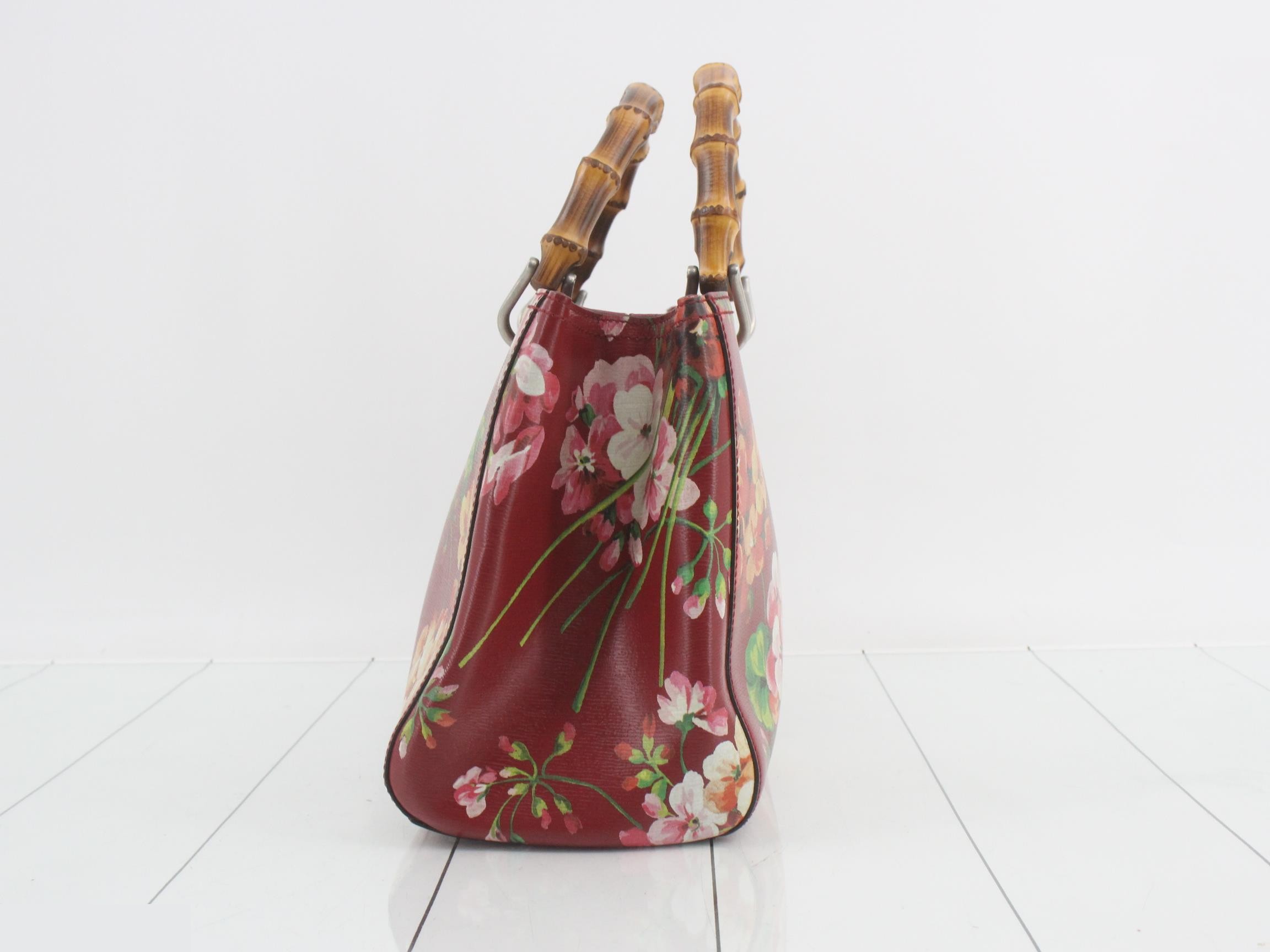 Bamboo Shopper Blooms Leather 2-Way Tote Bag — view 3