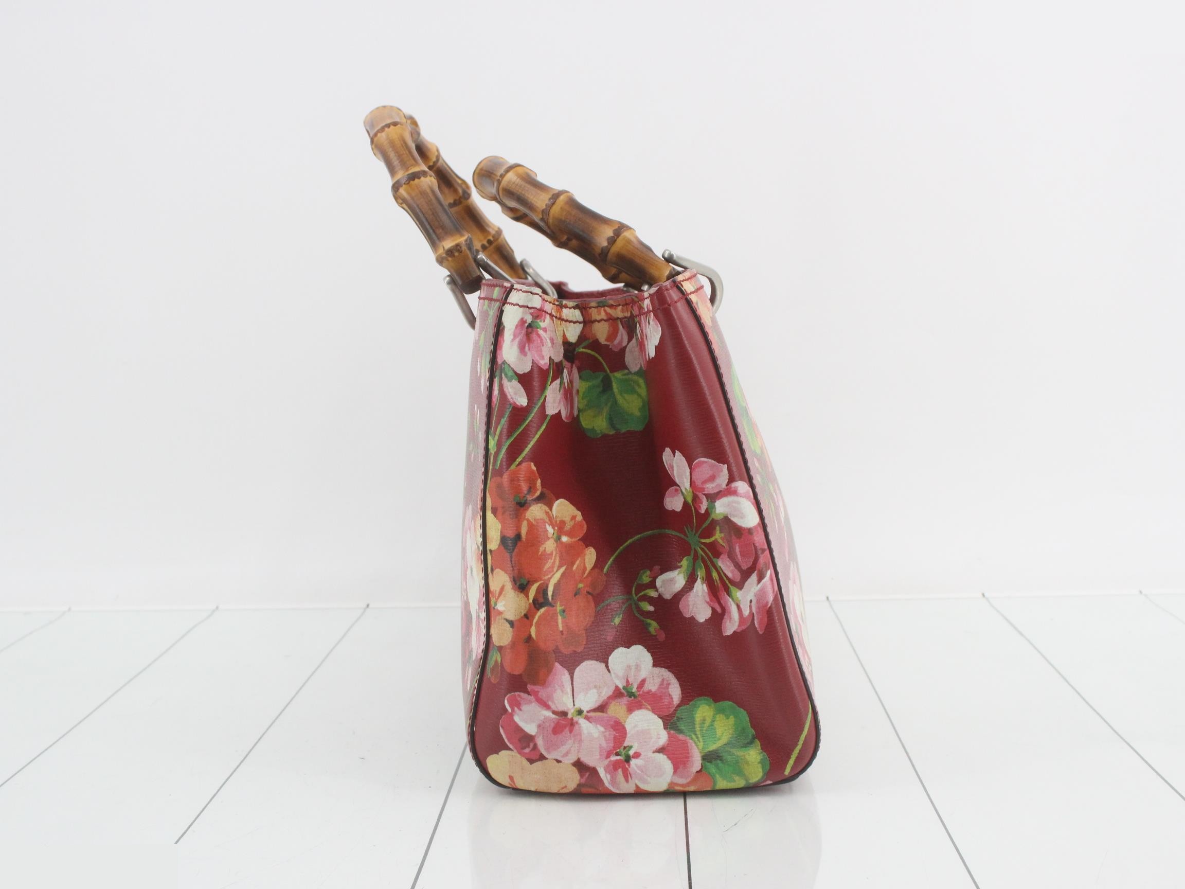 Bamboo Shopper Blooms Leather 2-Way Tote Bag — view 4