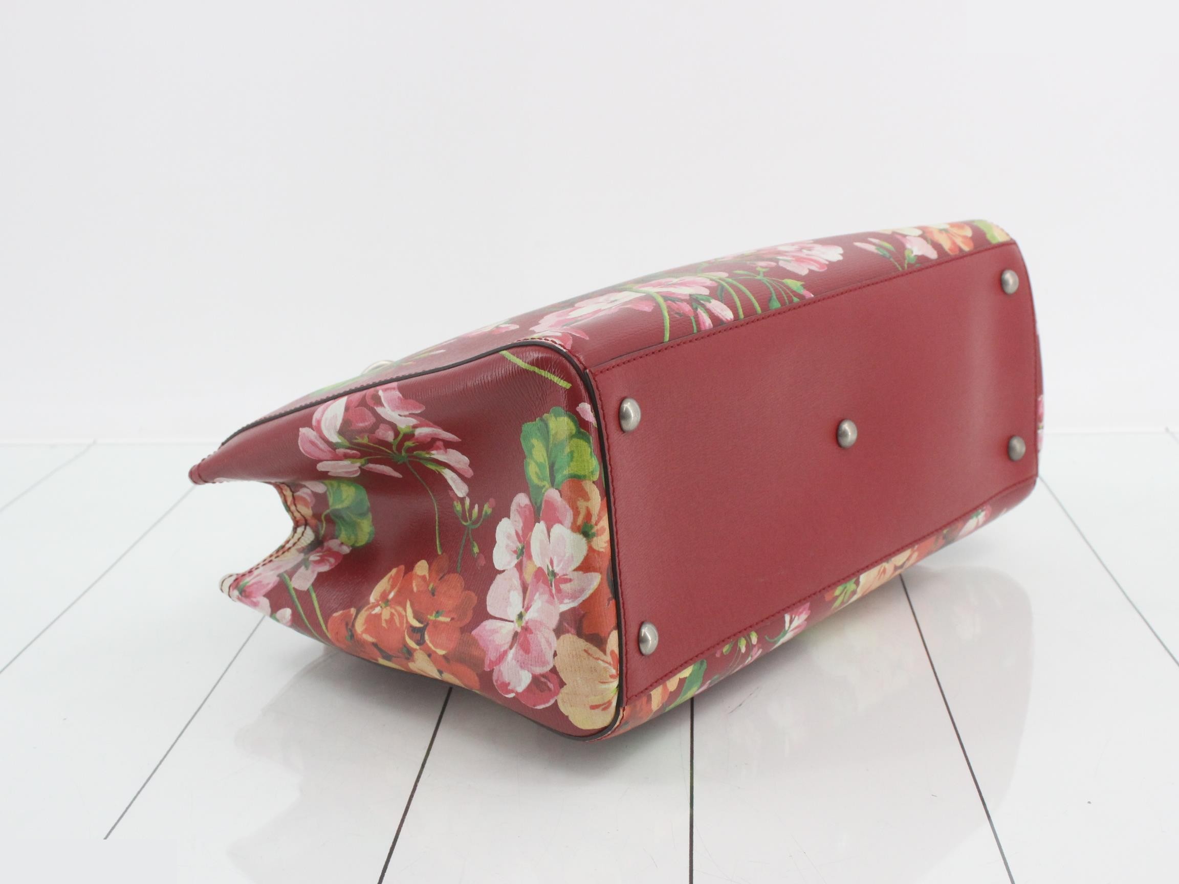 Bamboo Shopper Blooms Leather 2-Way Tote Bag — view 5