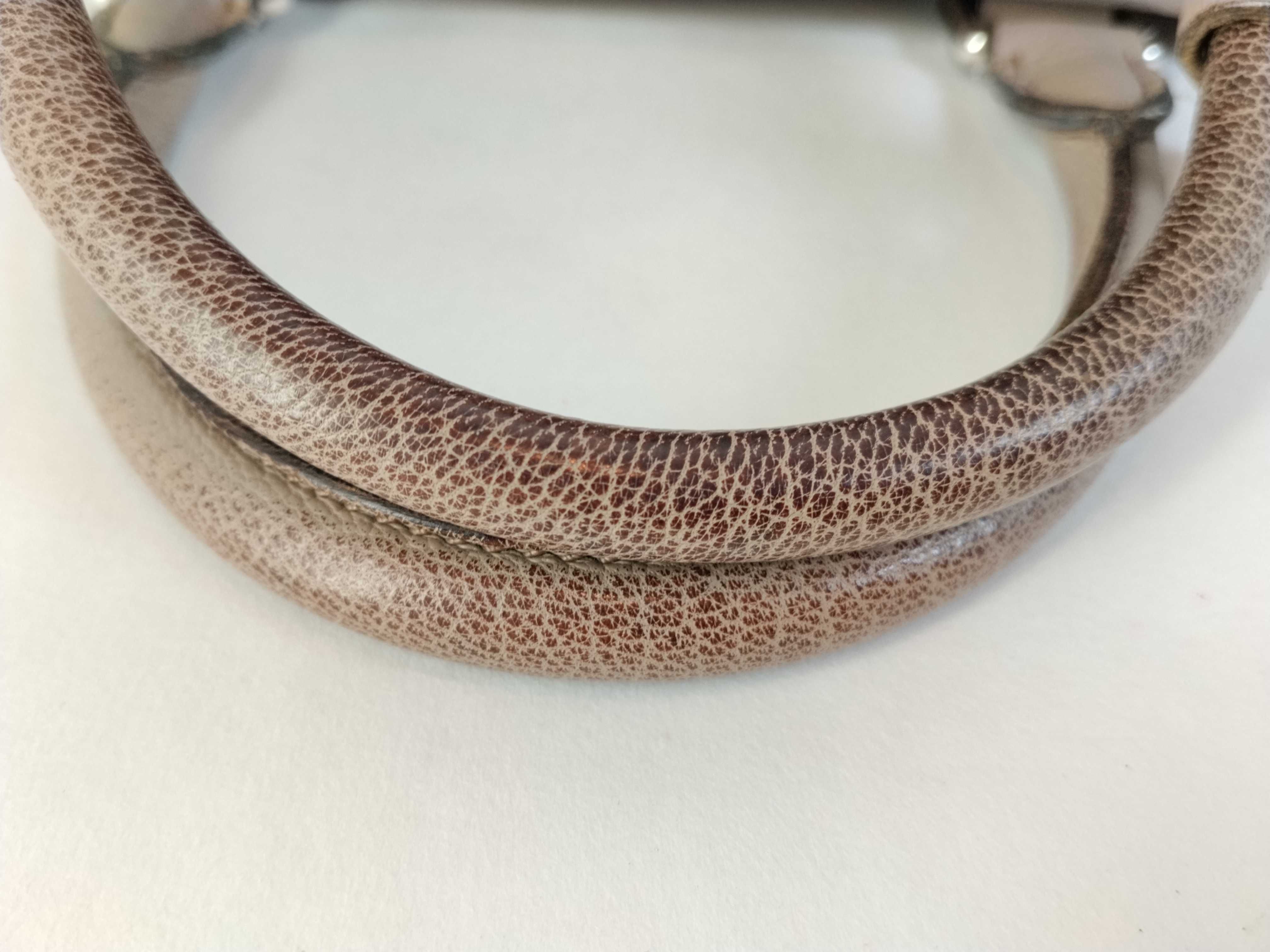 Amazona 28 Leather Handbag, Beige — view 4