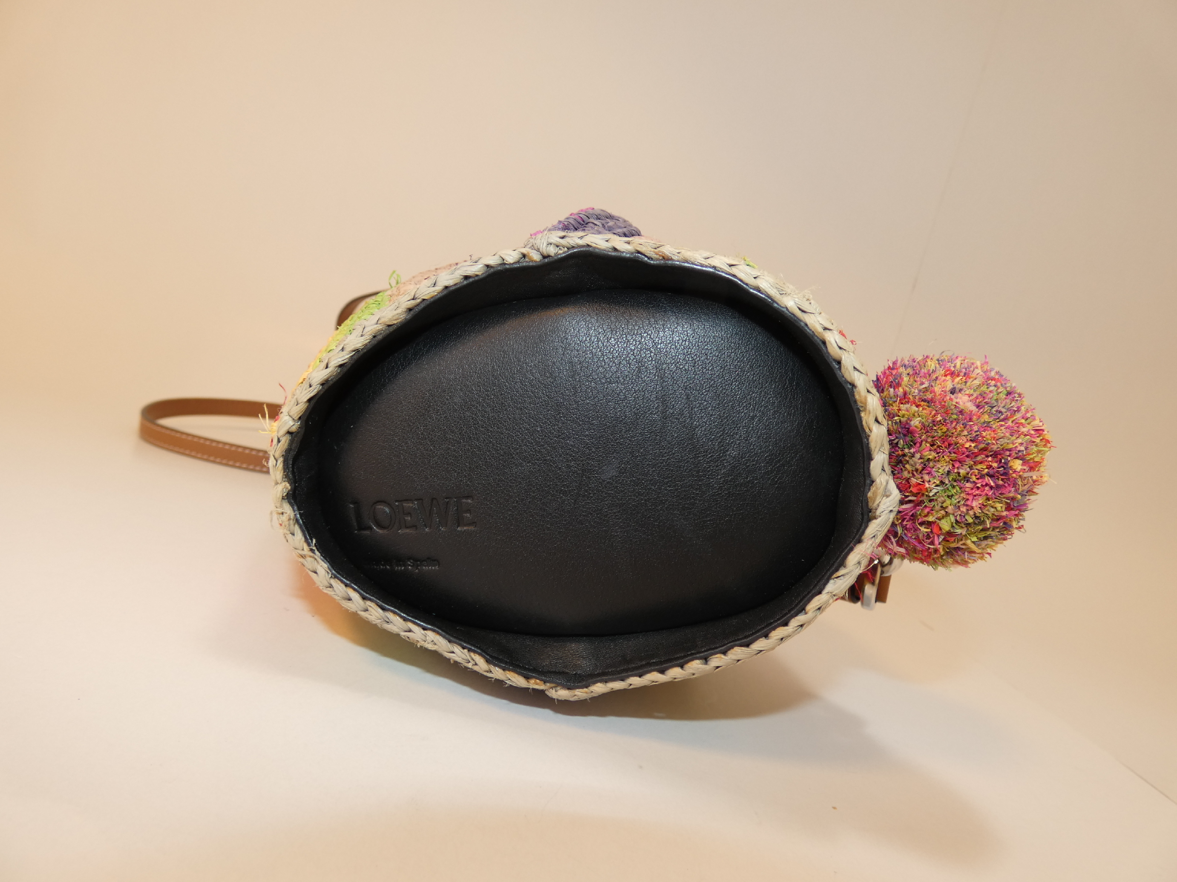 Bunny Mini Bag Raffia Leather Shoulder Bag — view 5