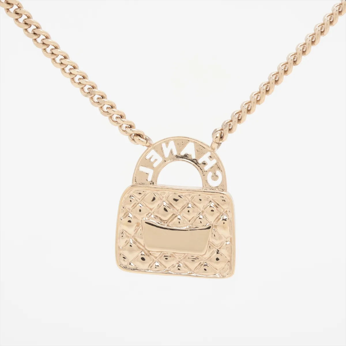 Cocomark B24S Necklace GP x Rhinestone Gold x Pink — view 2