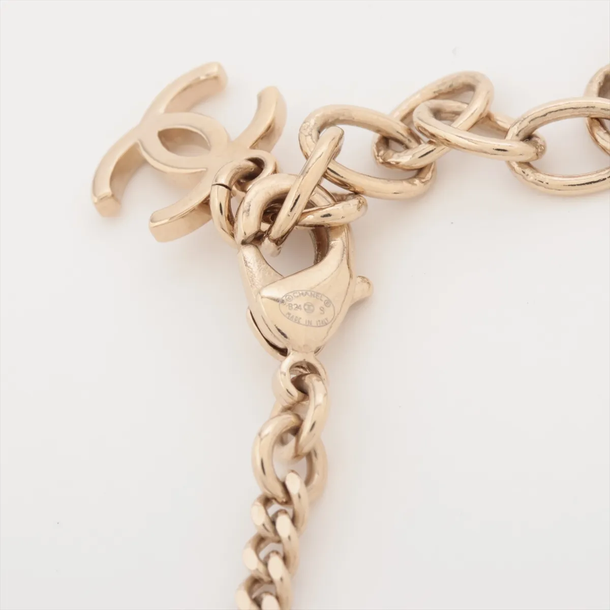 Cocomark B24S Necklace GP x Rhinestone Gold x Pink — view 4