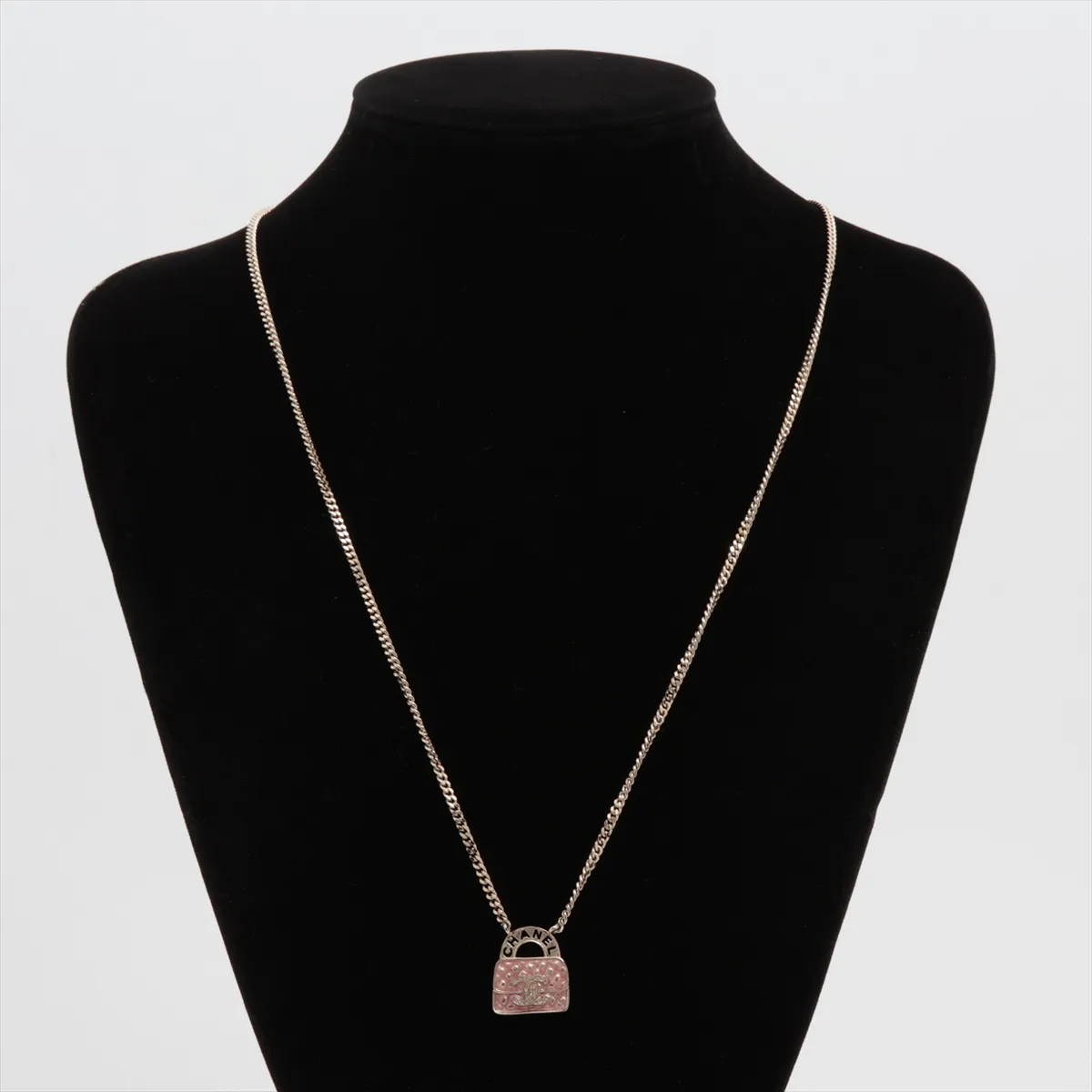 Cocomark B24S Necklace GP x Rhinestone Gold x Pink — view 5