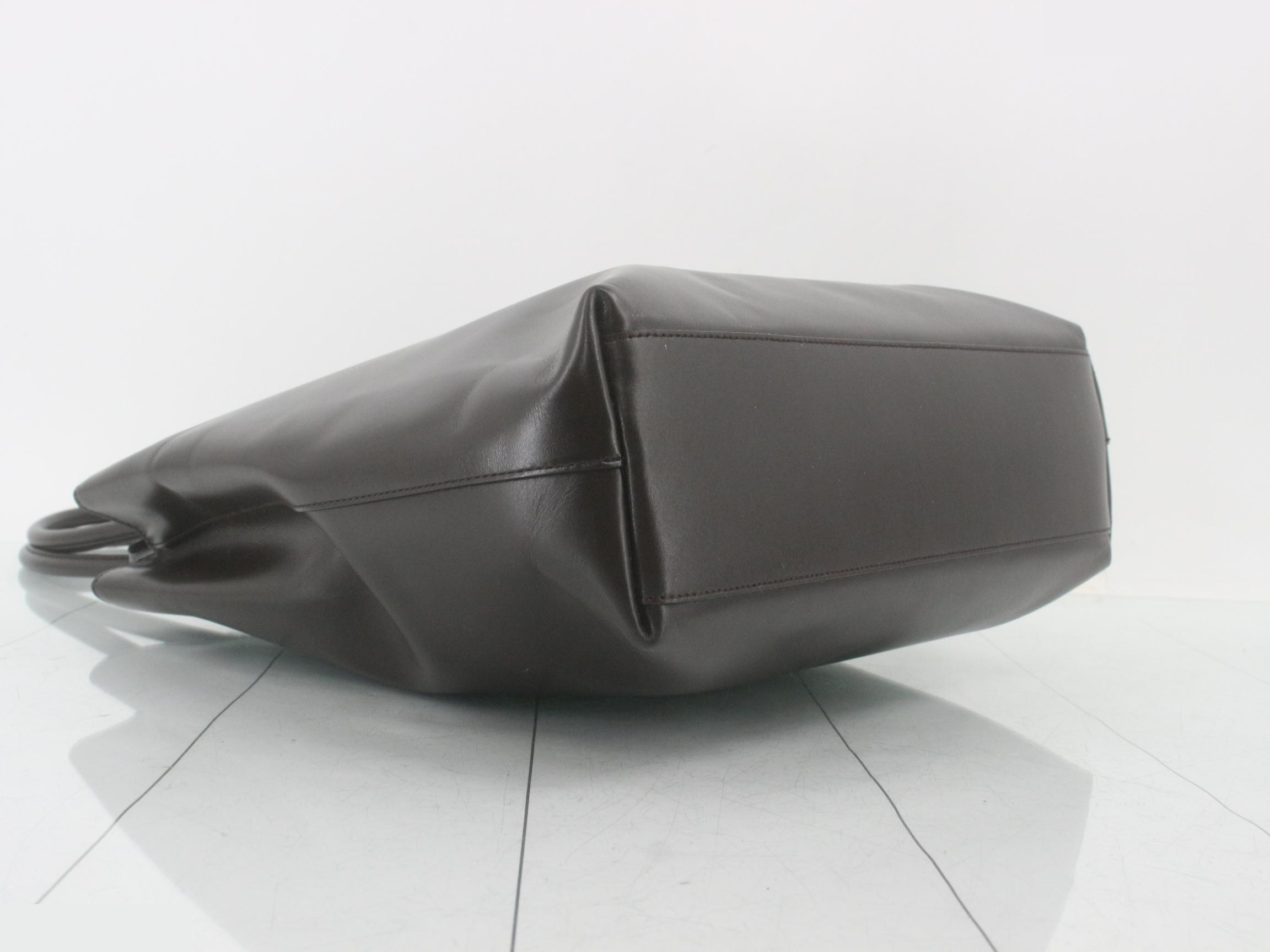 logo leather handbag — view 5