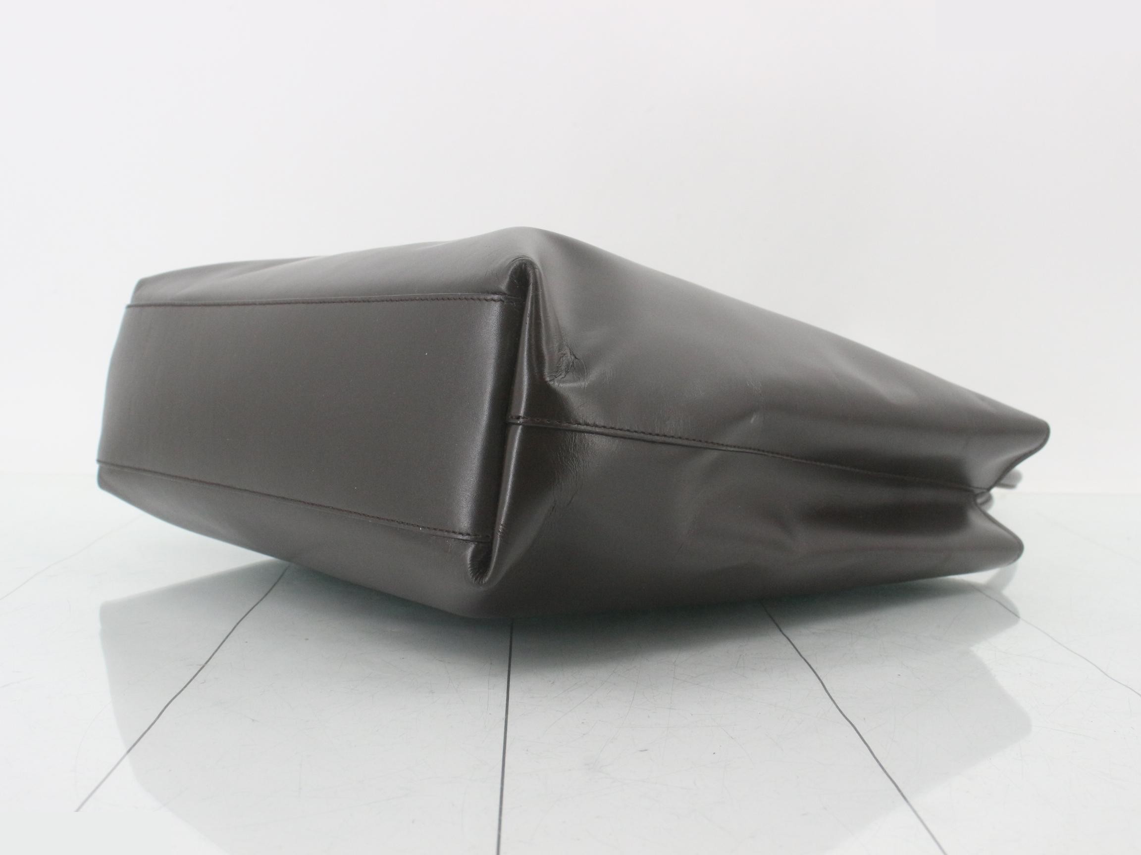 logo leather handbag — view 6