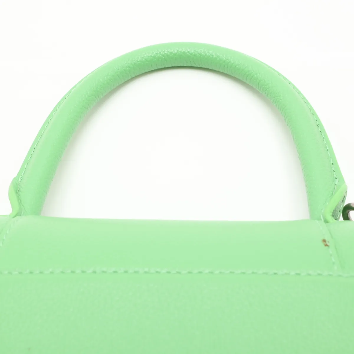 Hourglass 593546 Leather 2-Way Handbag Green — view 6