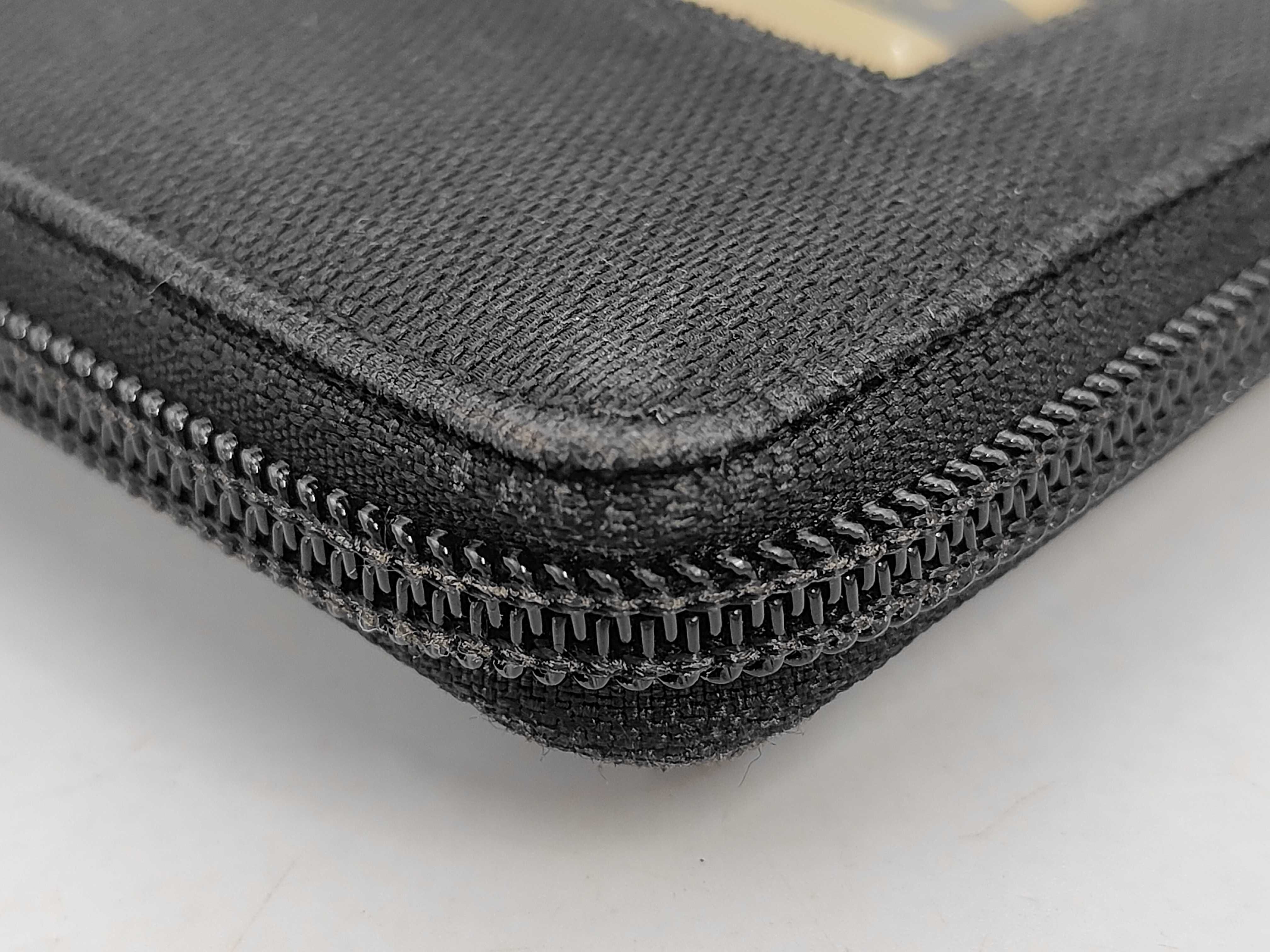 folding wallet, Sherry Line, black and white, GG canvas wallet. — view 4