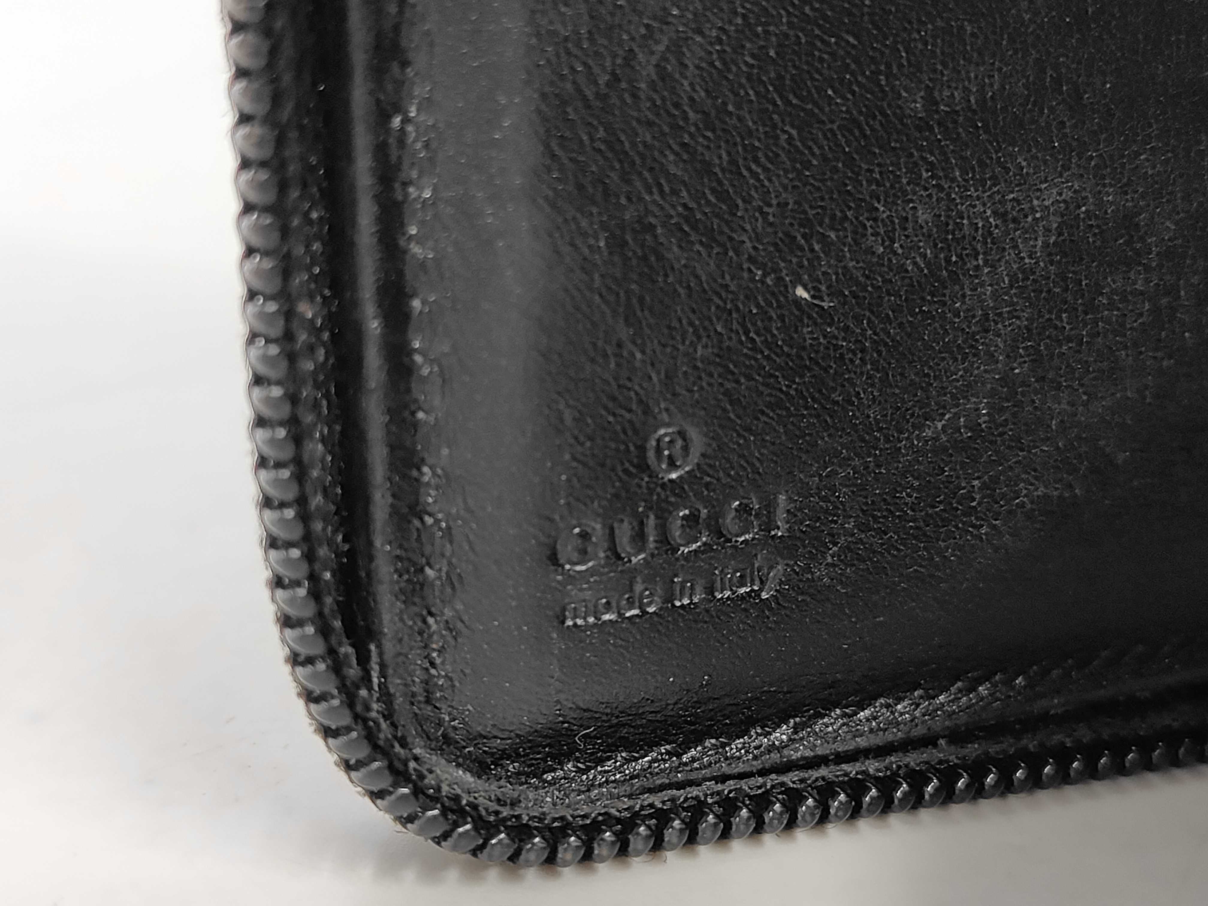folding wallet, Sherry Line, black and white, GG canvas wallet. — view 6