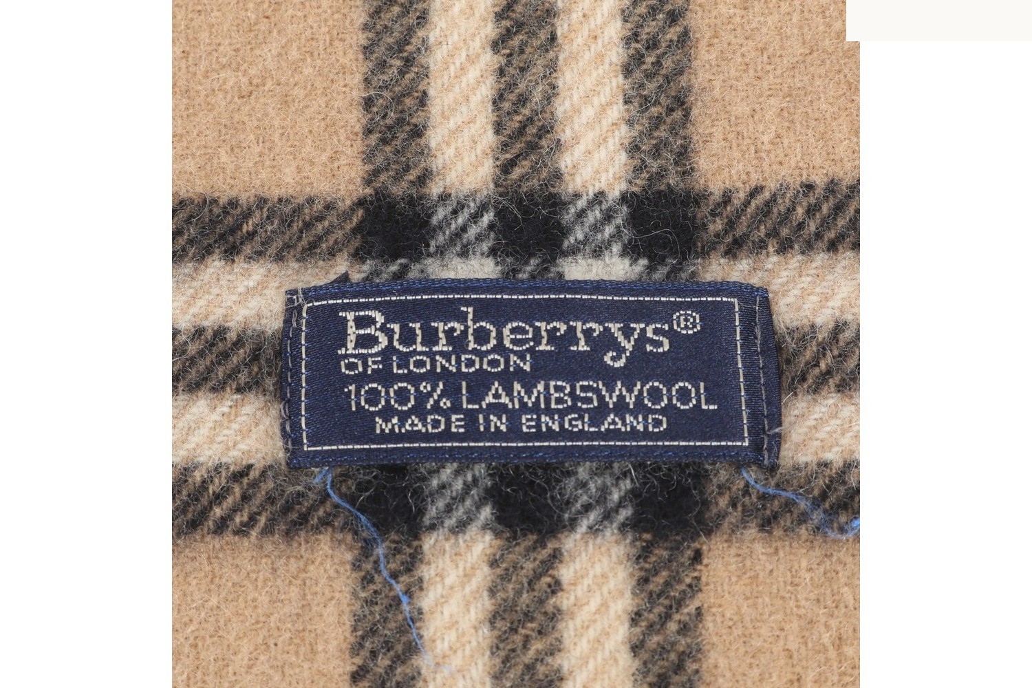 Nova Check scarf with tags attached. — view 3
