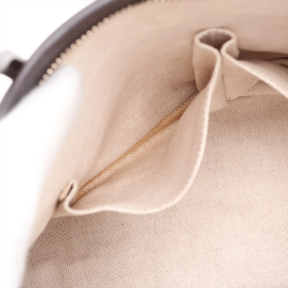 GG Supreme 353440 PVC x Leather 2-Way Handbag, Beige x Brown — view 11