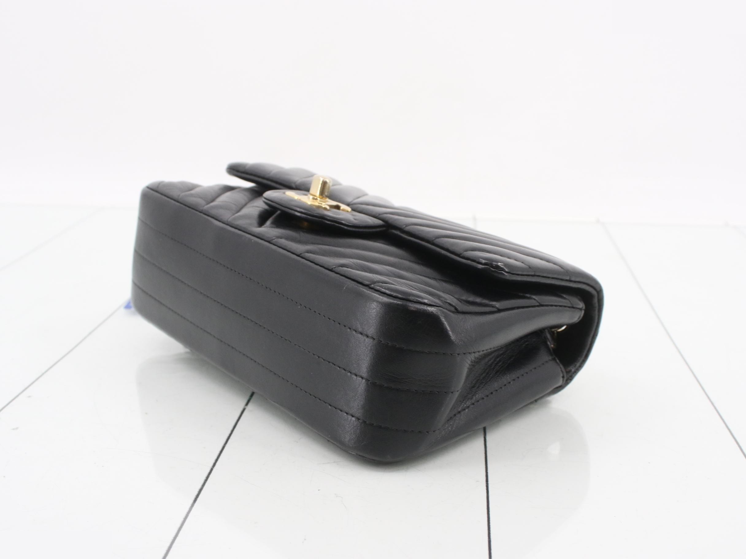 V-stitch Mini Matelassé Lambskin Shoulder Bag — view 6