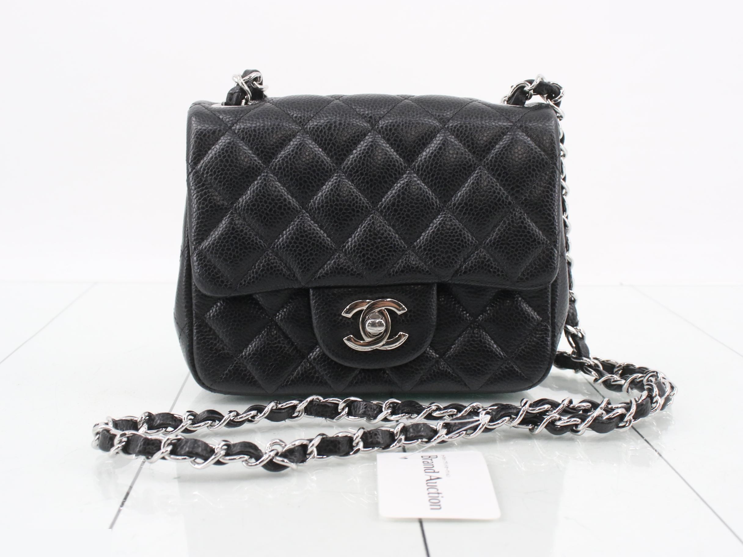 Caviar Skin Mini Matelassé Chain Shoulder Bag