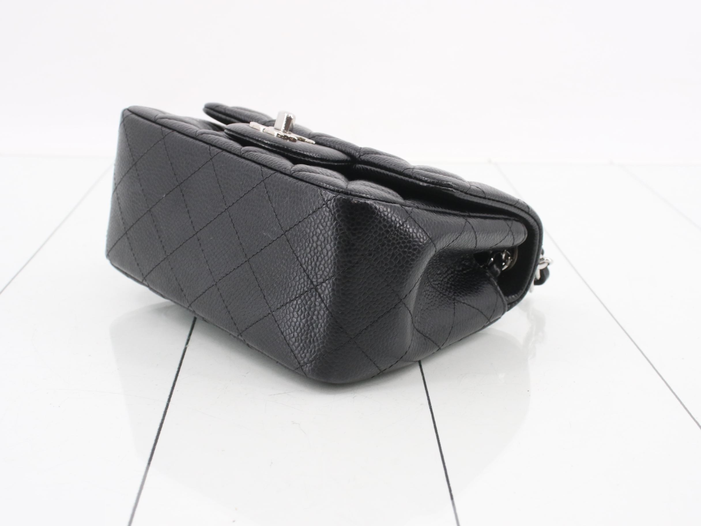 Caviar Skin Mini Matelassé Chain Shoulder Bag — view 6