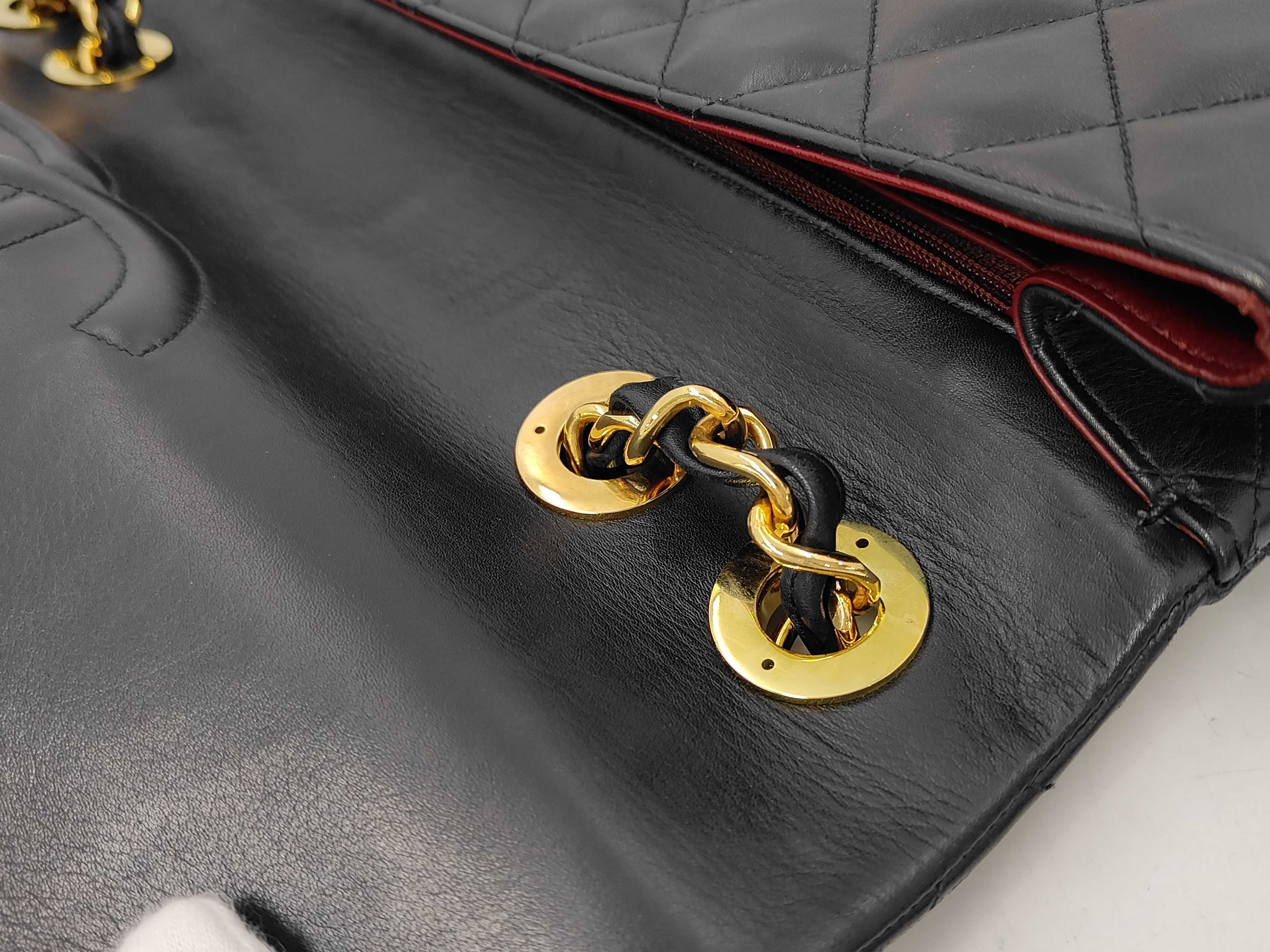 Large Matelassé Chain Shoulder Bag (Lambrand) — view 5