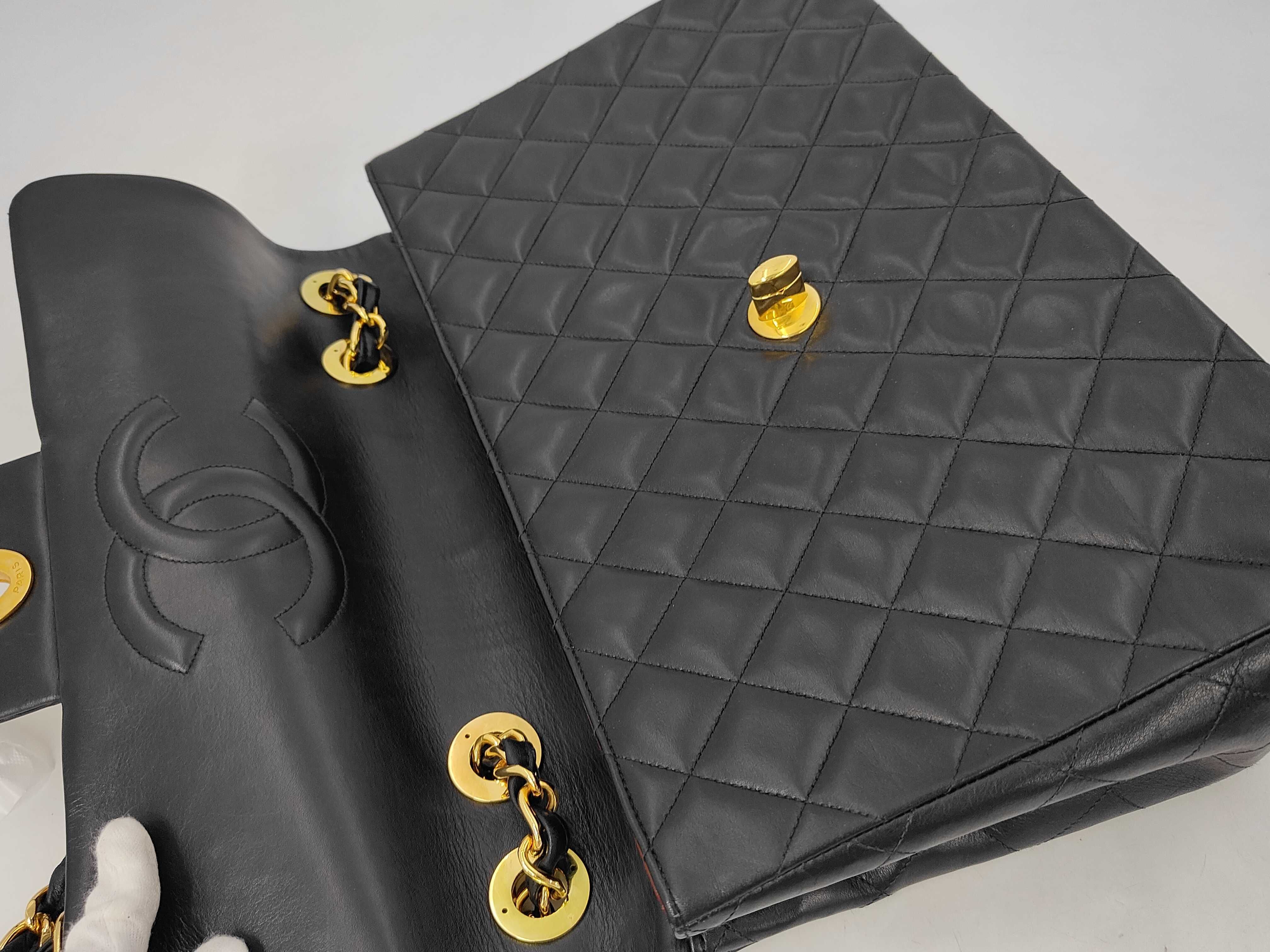 Large Matelassé Chain Shoulder Bag (Lambrand) — view 6