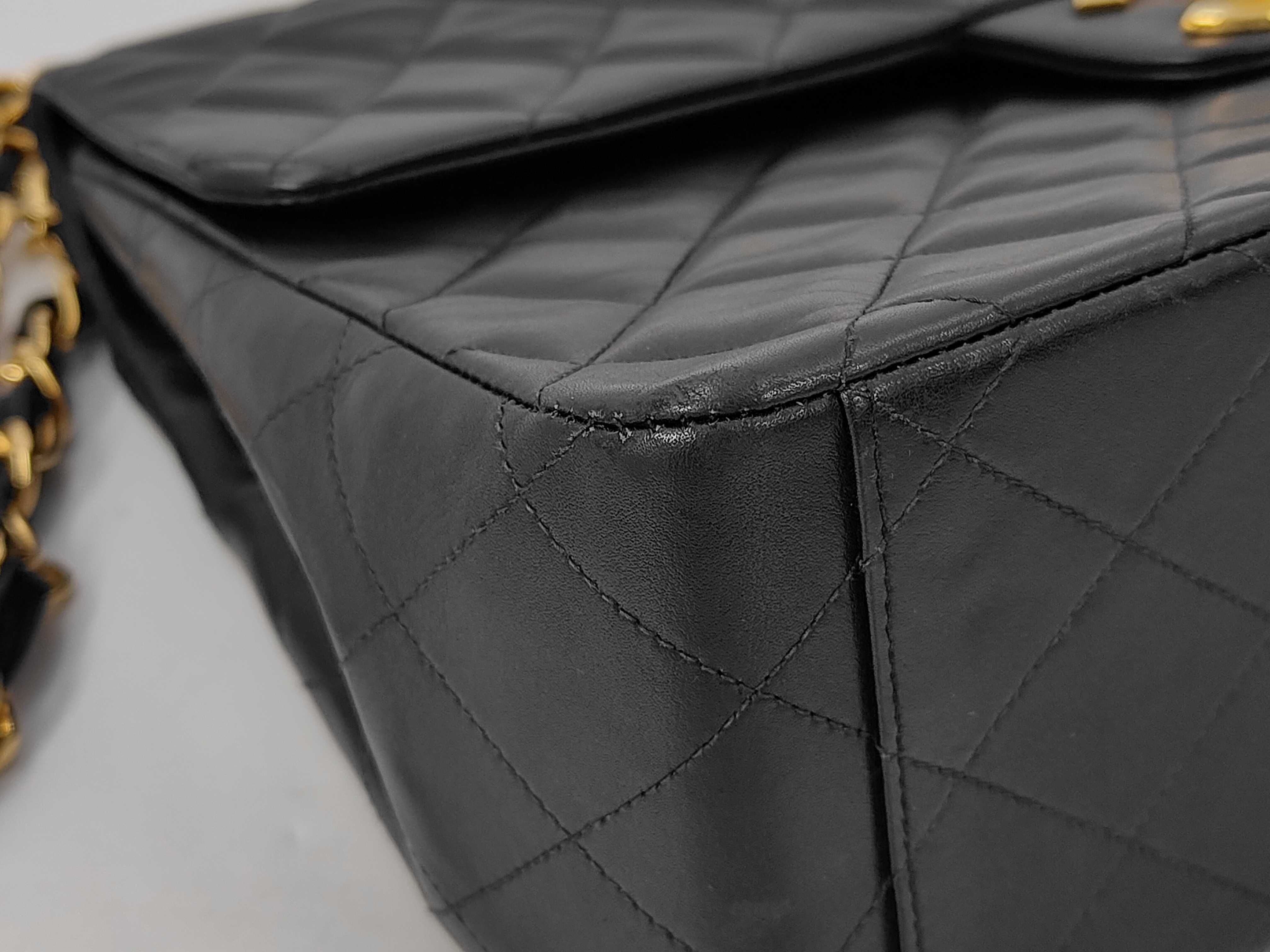 Large Matelassé Chain Shoulder Bag (Lambrand) — view 7