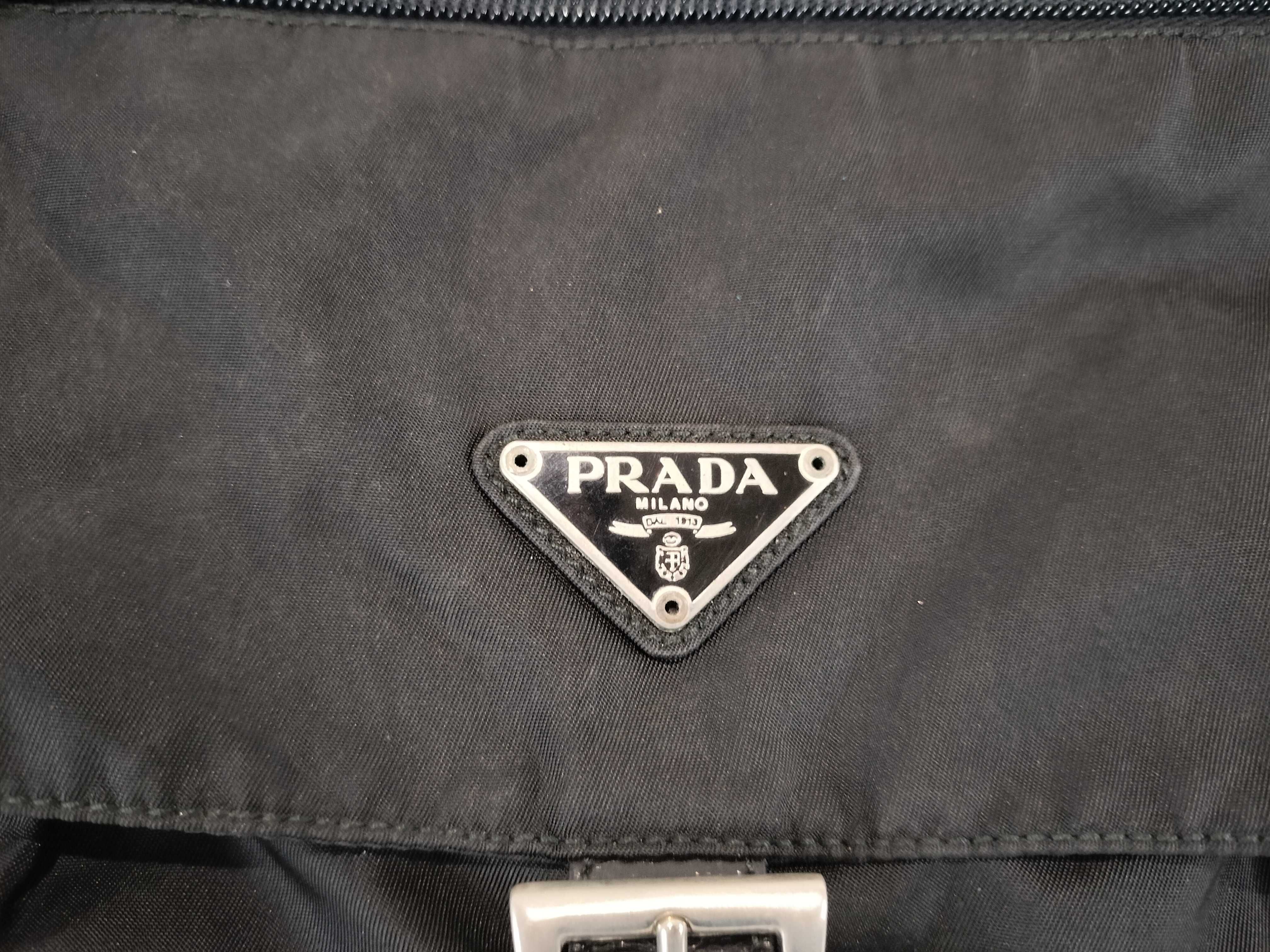 Nylon Flap Triangle Logo Shoulder Bag — view 2