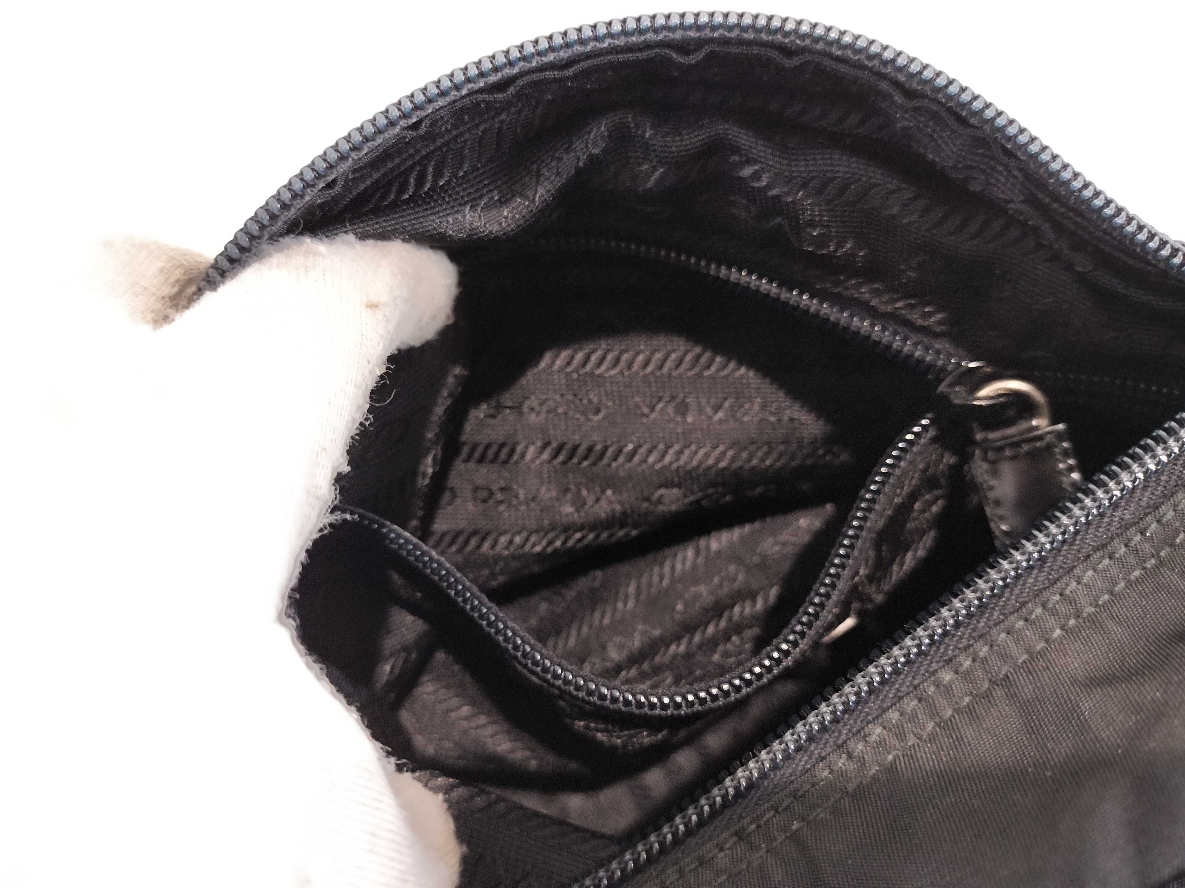 Nylon Flap Triangle Logo Shoulder Bag — view 12