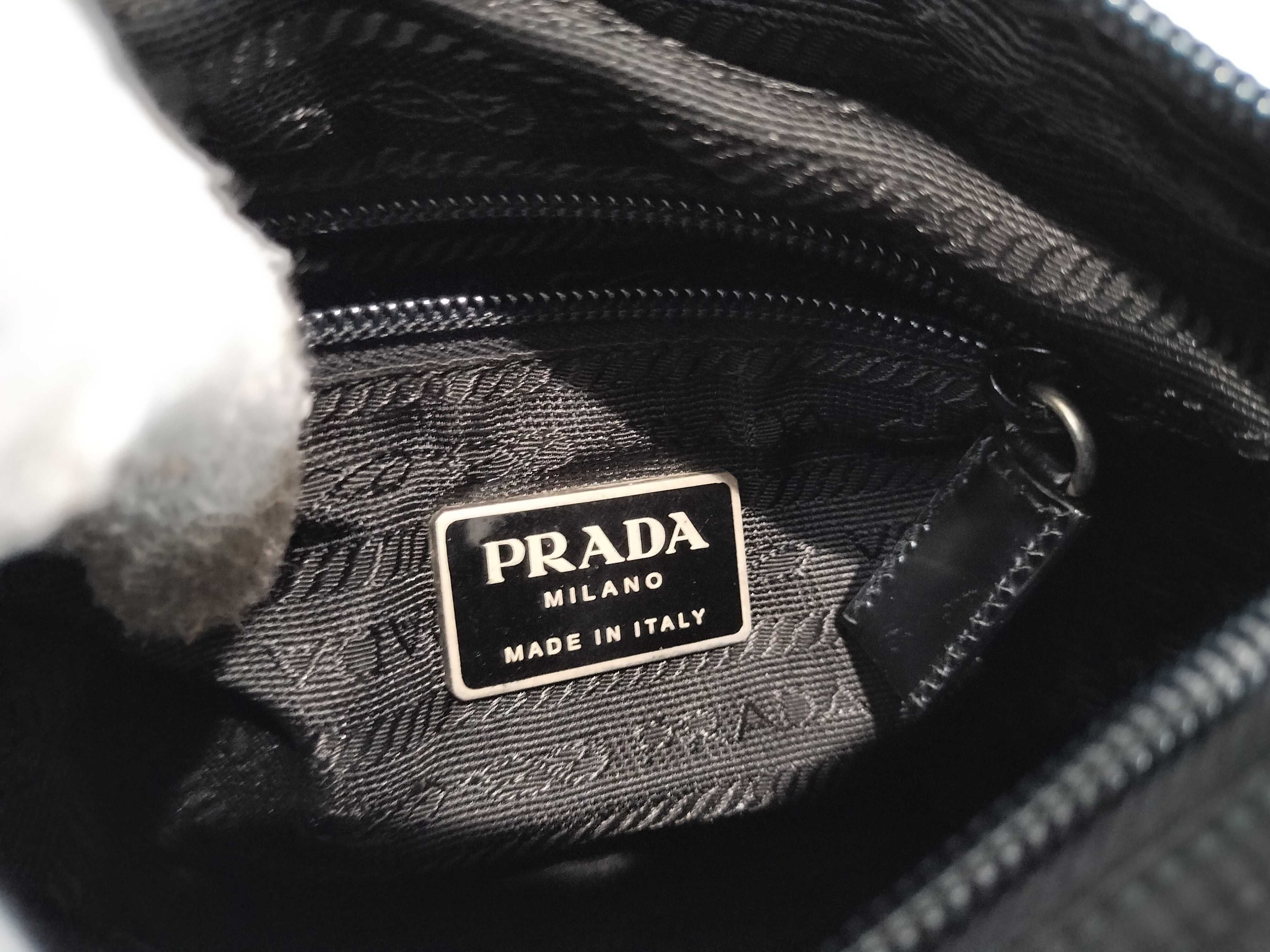 Nylon Flap Triangle Logo Shoulder Bag — view 13