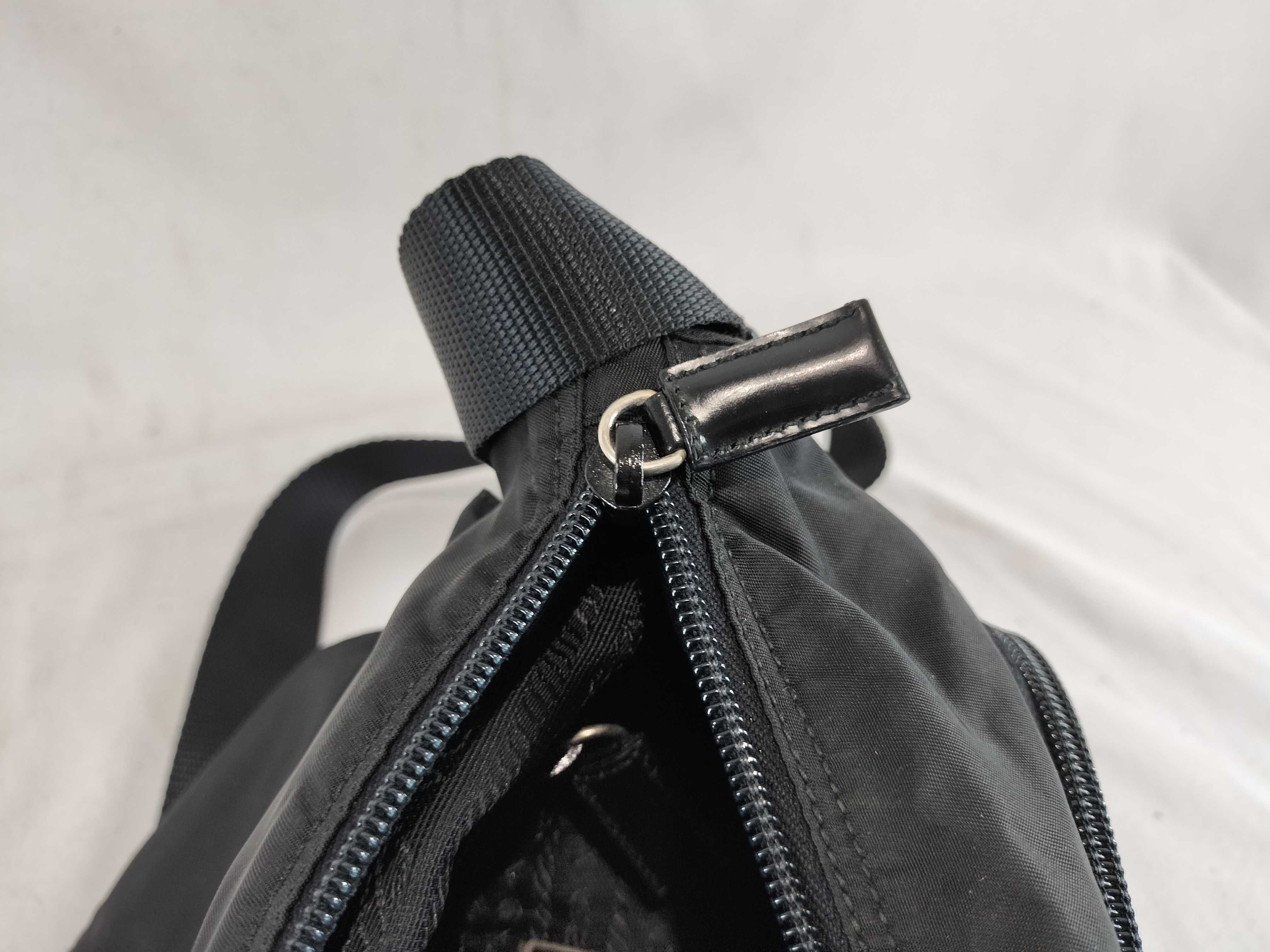 Nylon Flap Triangle Logo Shoulder Bag — view 14