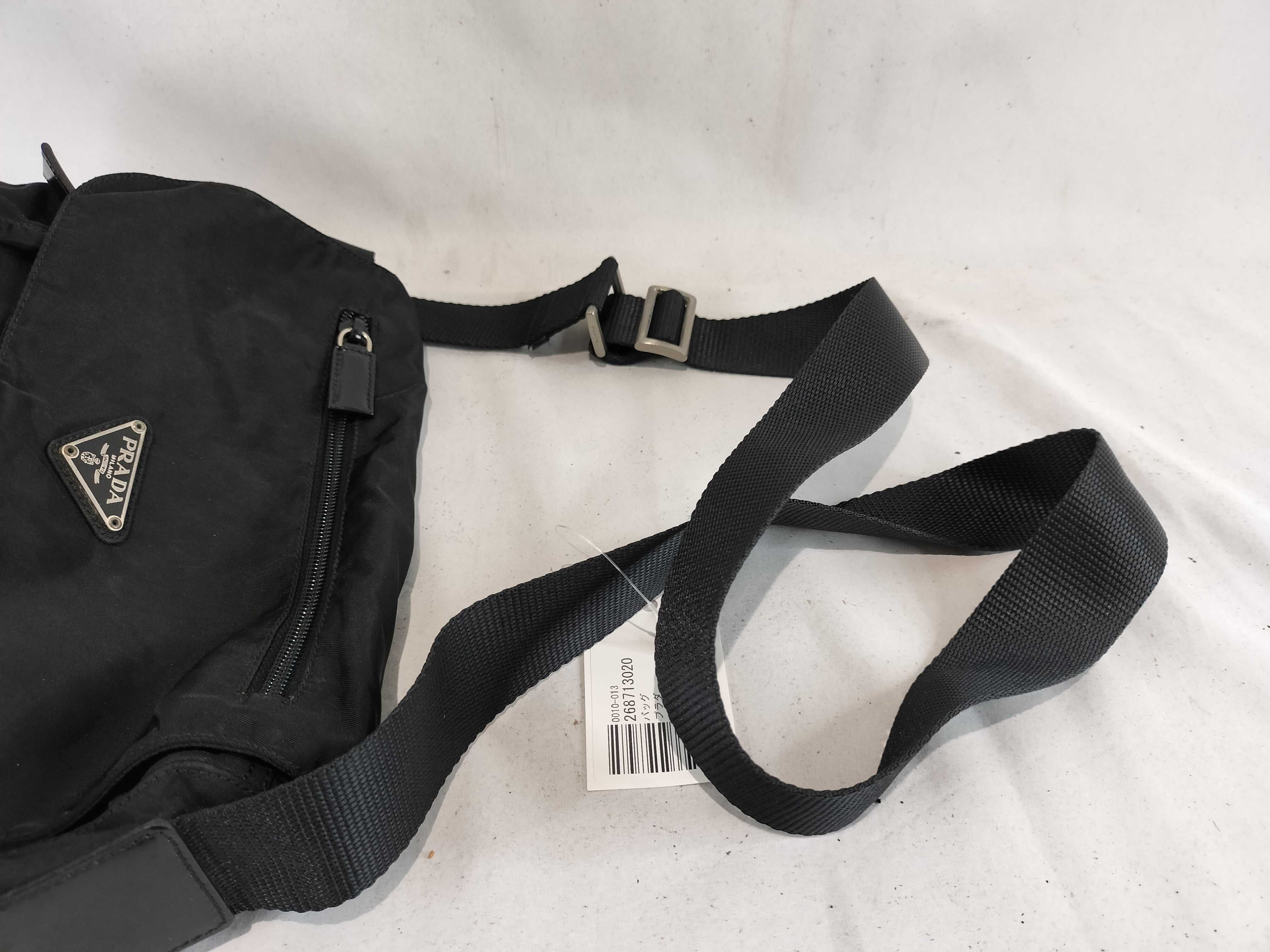 Nylon Flap Triangle Logo Shoulder Bag — view 4