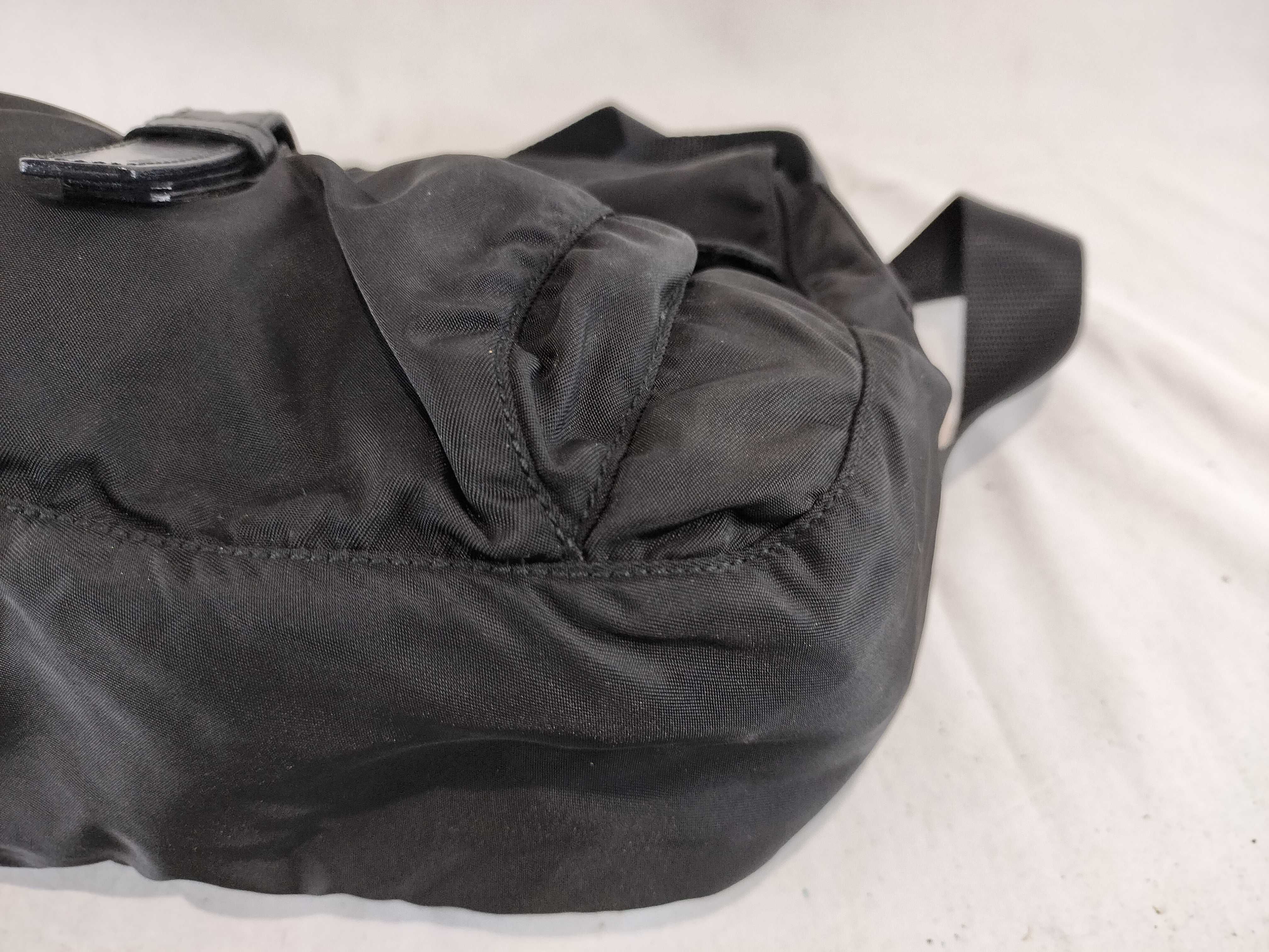 Nylon Flap Triangle Logo Shoulder Bag — view 7