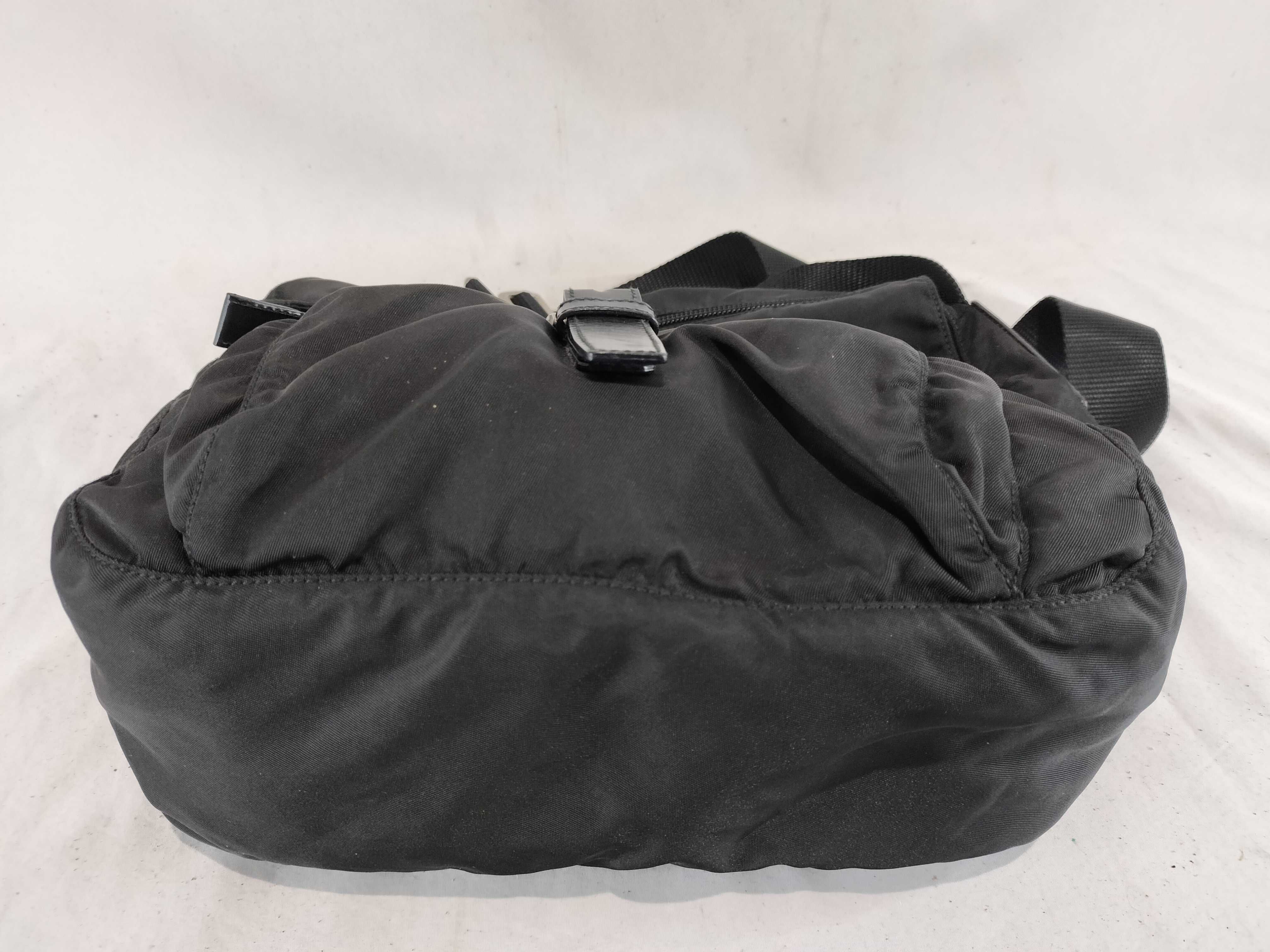 Nylon Flap Triangle Logo Shoulder Bag — view 8
