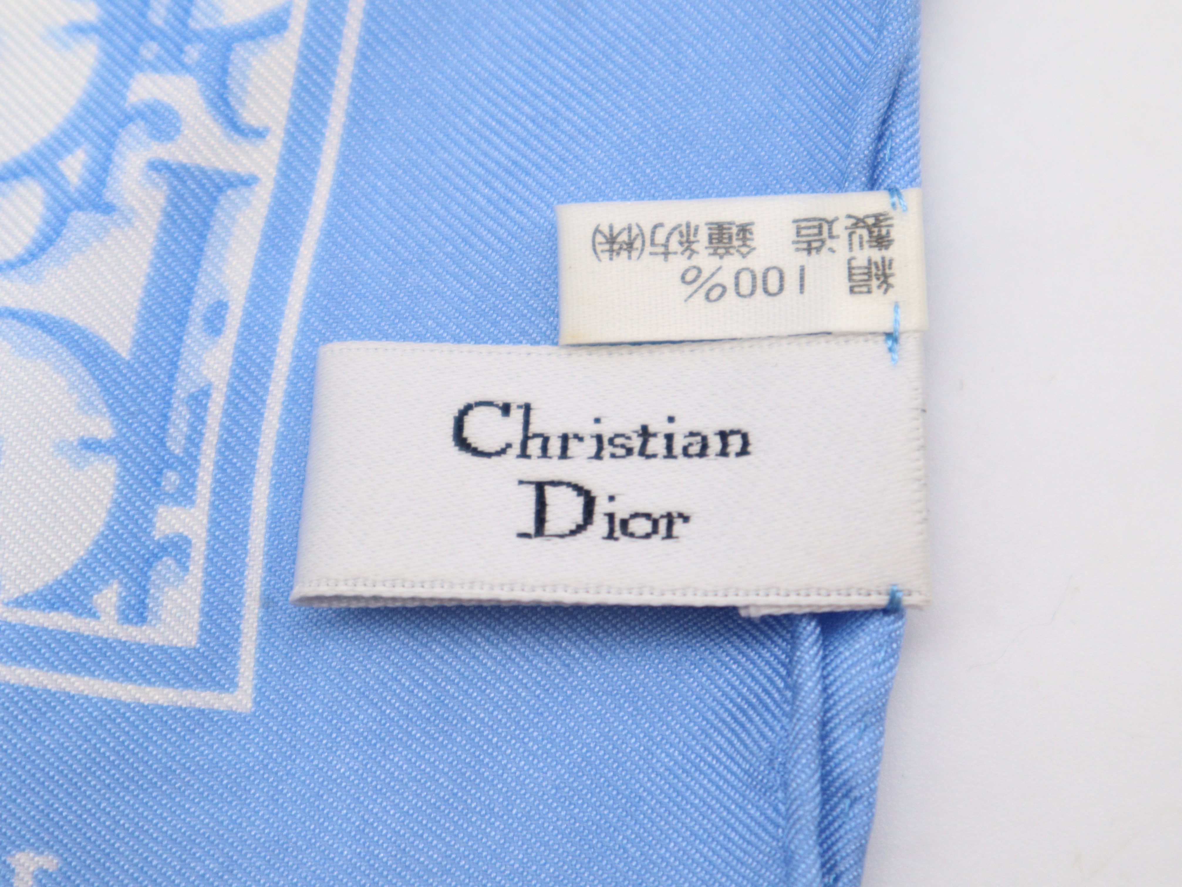 Trotter Scarf, Silk, Blue, Other Accessories — view 3