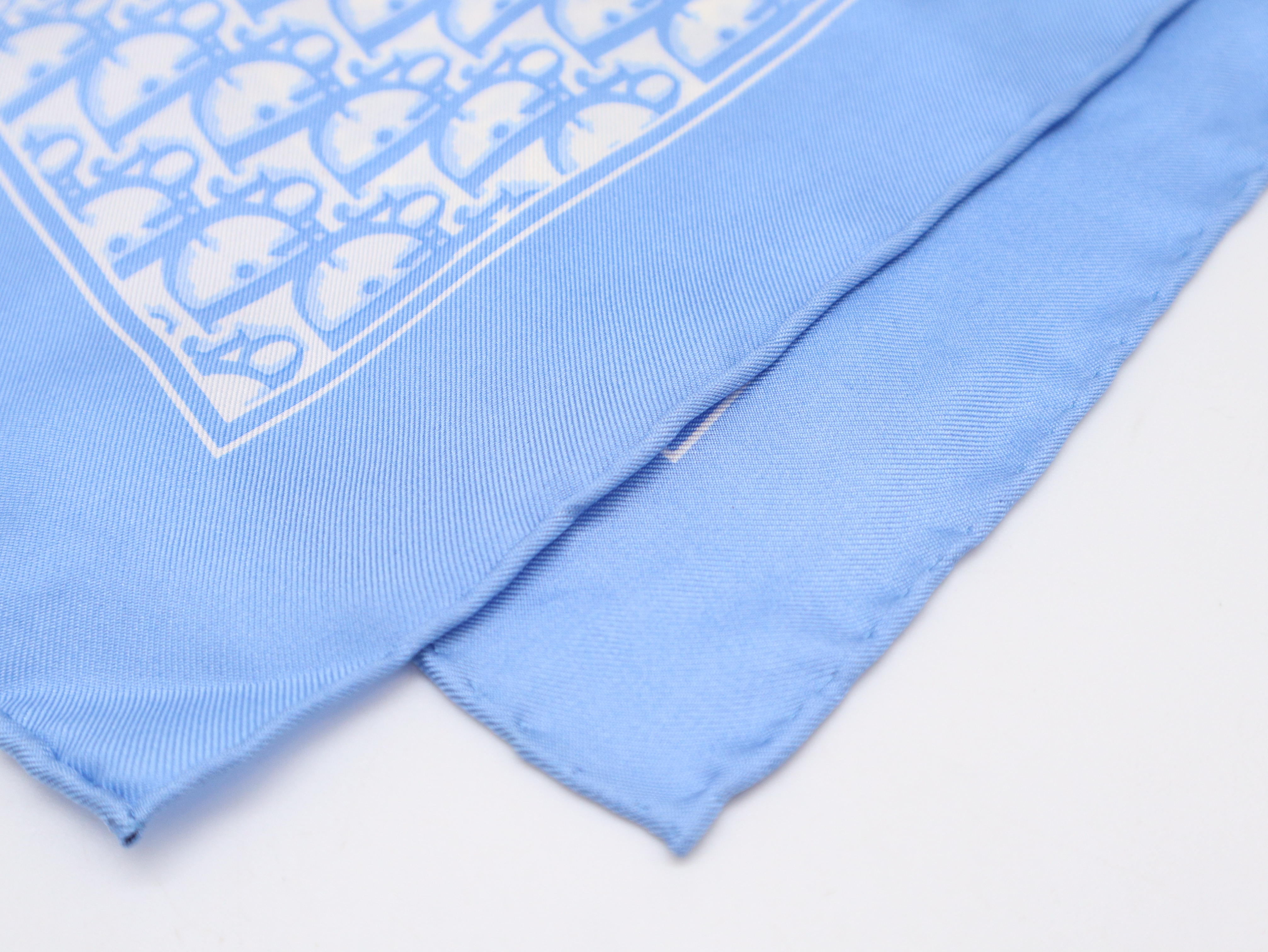 Trotter Scarf, Silk, Blue, Other Accessories — view 5