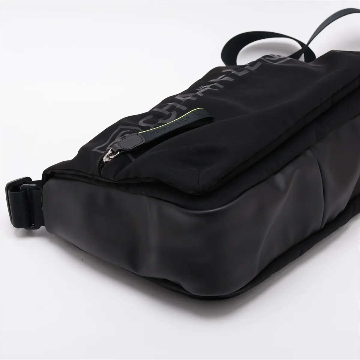 Sport Line Nylon Shoulder Bag, Black with Silver Hardware, 9437426, Series 9 — view 4