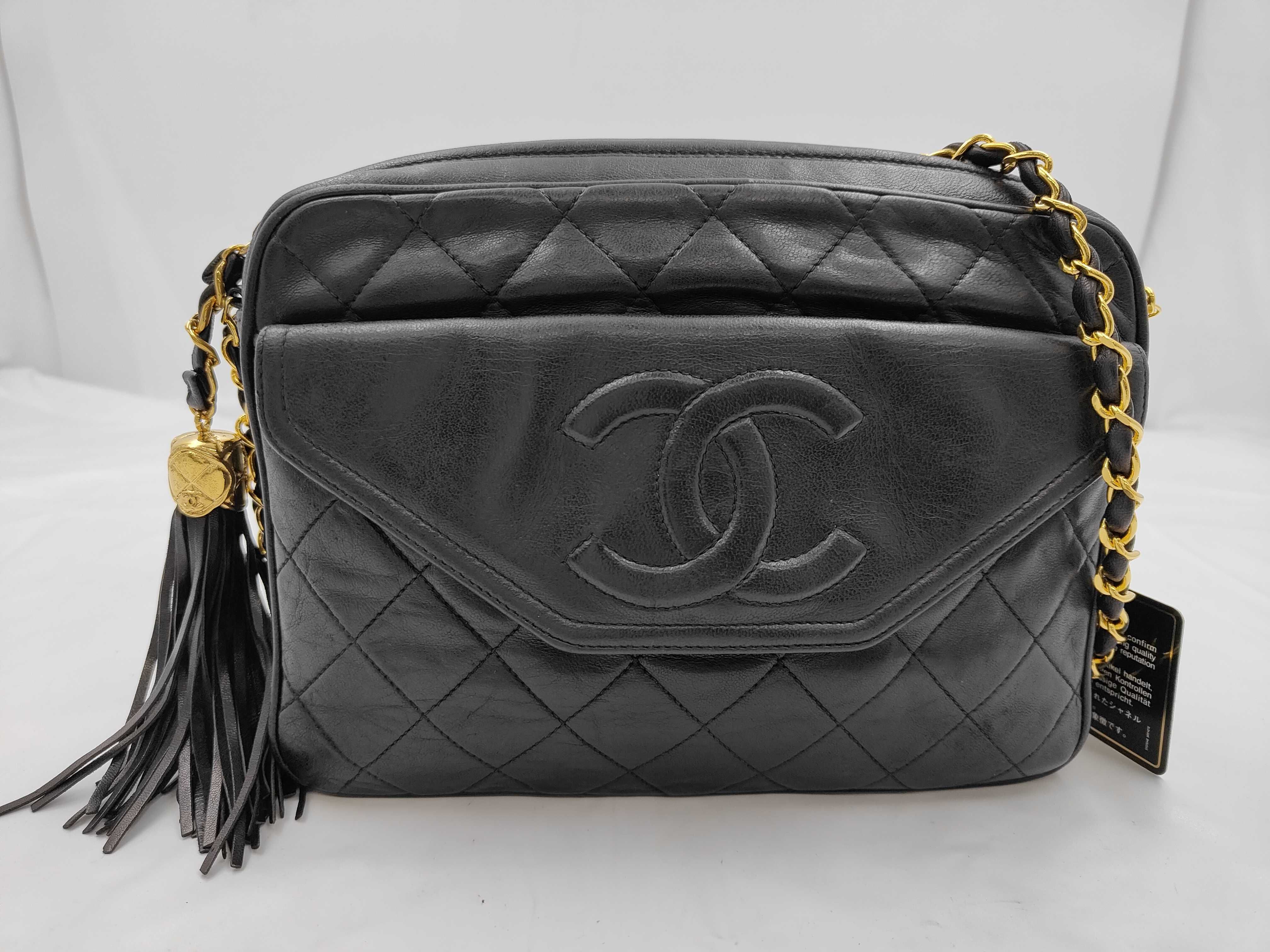 Matelassé Lambskin Fringe Chain Shoulder Bag (Still with seal, item number 1)