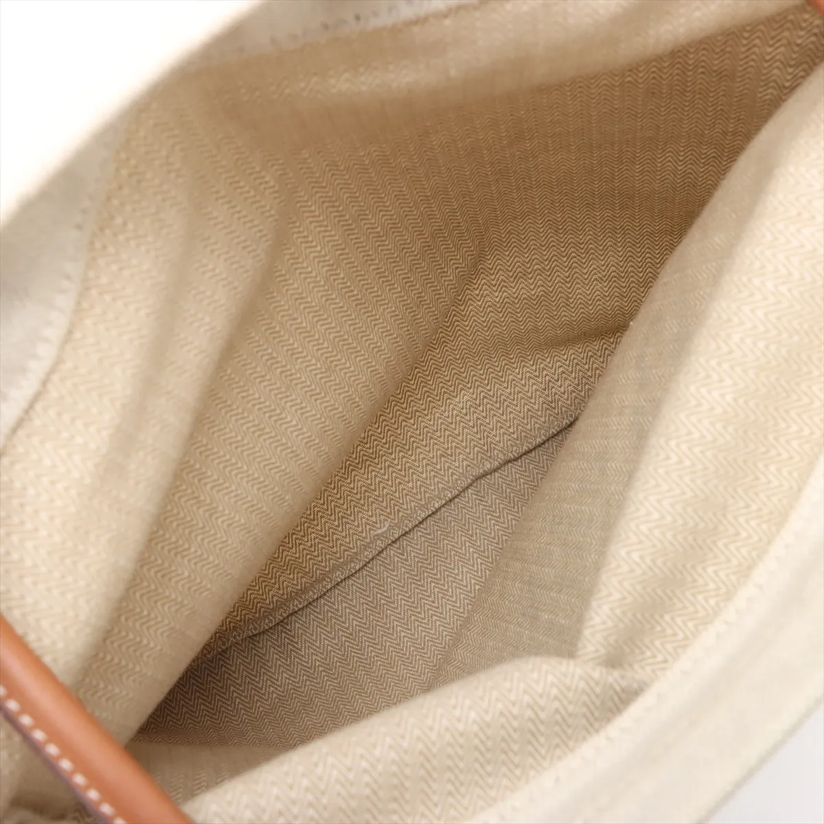 Aline PM Toile Chevron Beige Silver Hardware A: 2017 — view 6