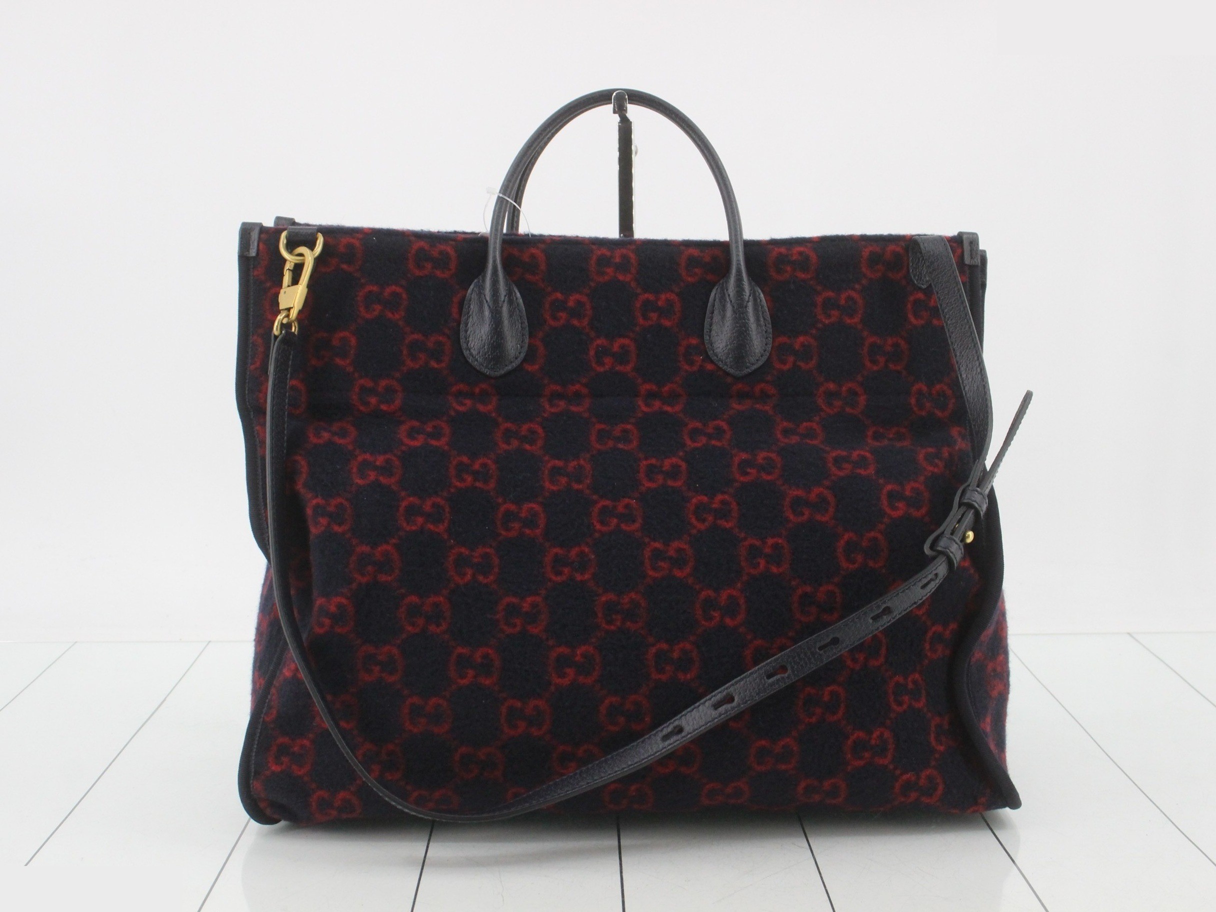 GG Wool 2-Way Tote Bag 598169 Shoulder Bag — view 2
