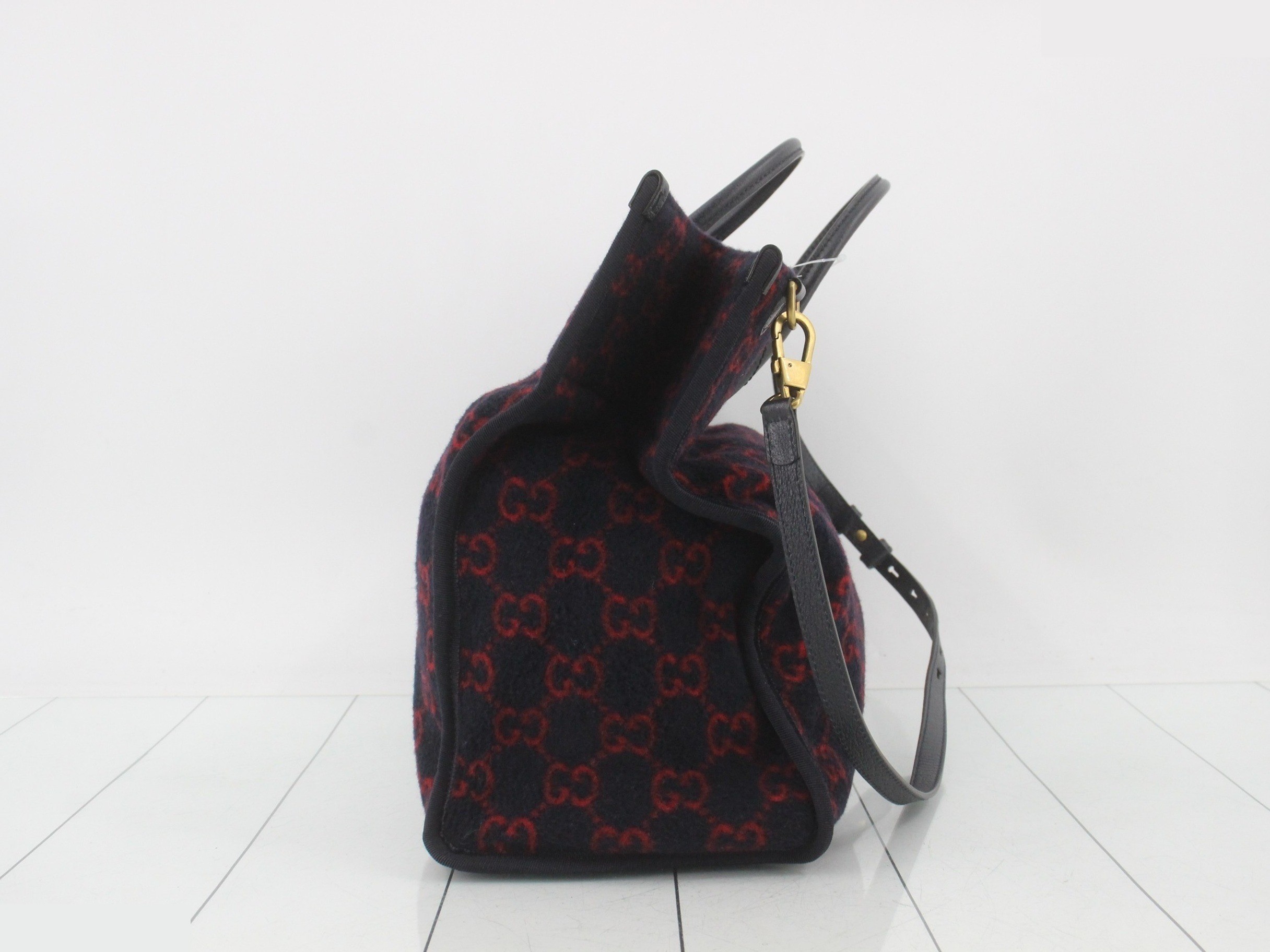 GG Wool 2-Way Tote Bag 598169 Shoulder Bag — view 3