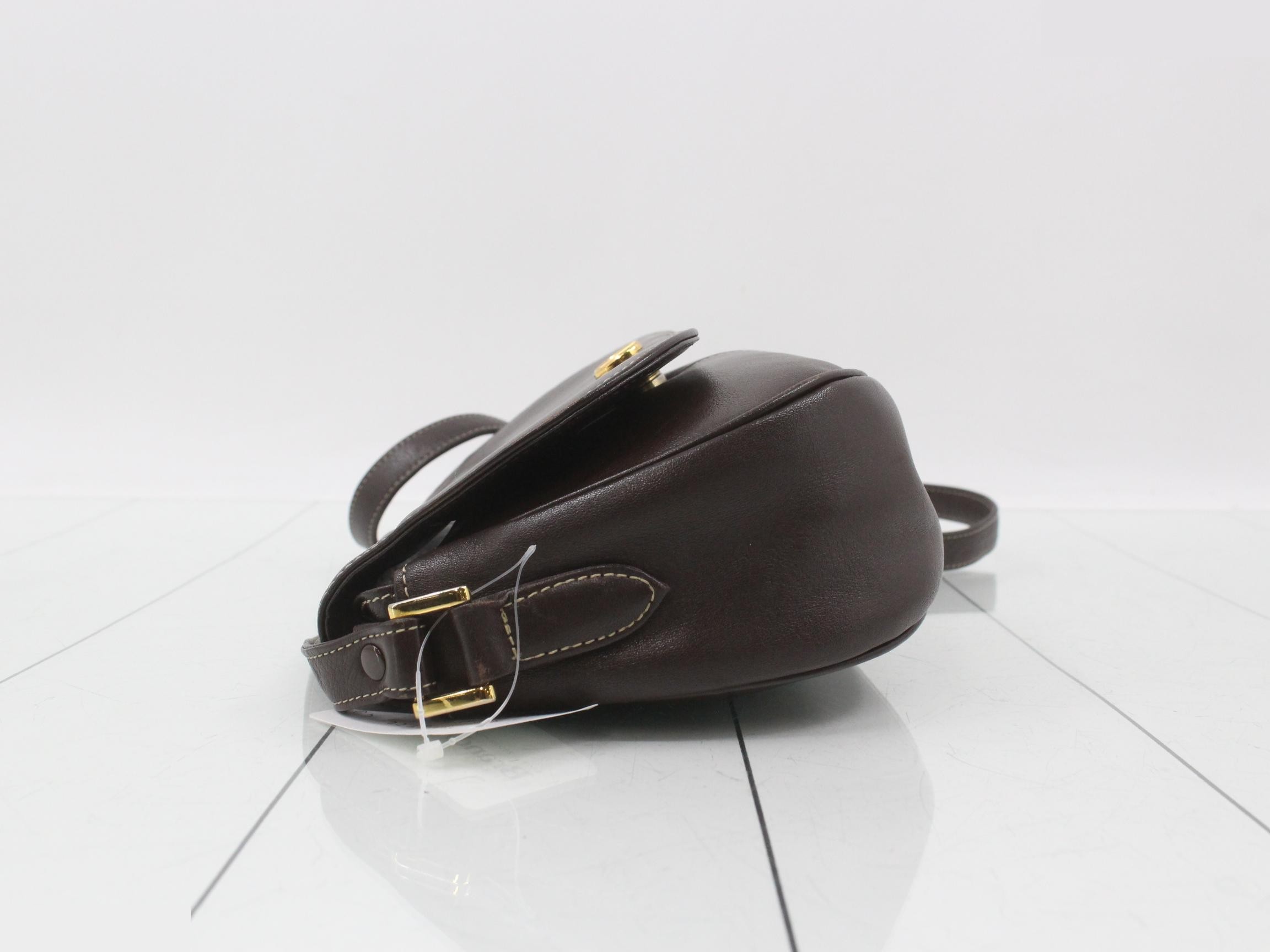 CD hardware leather shoulder bag — view 4