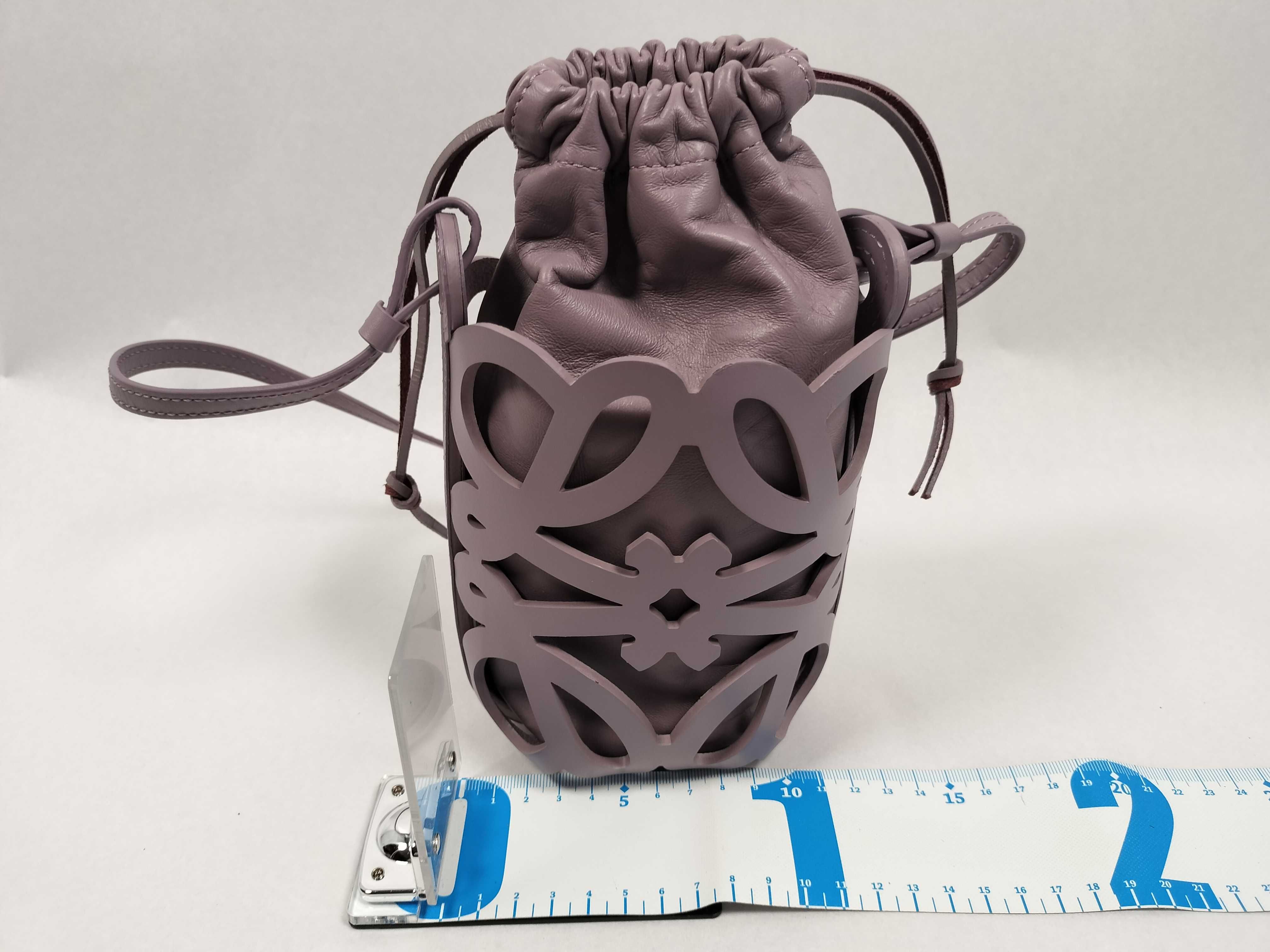 Anagram Cut Purple Shoulder Bag — view 2