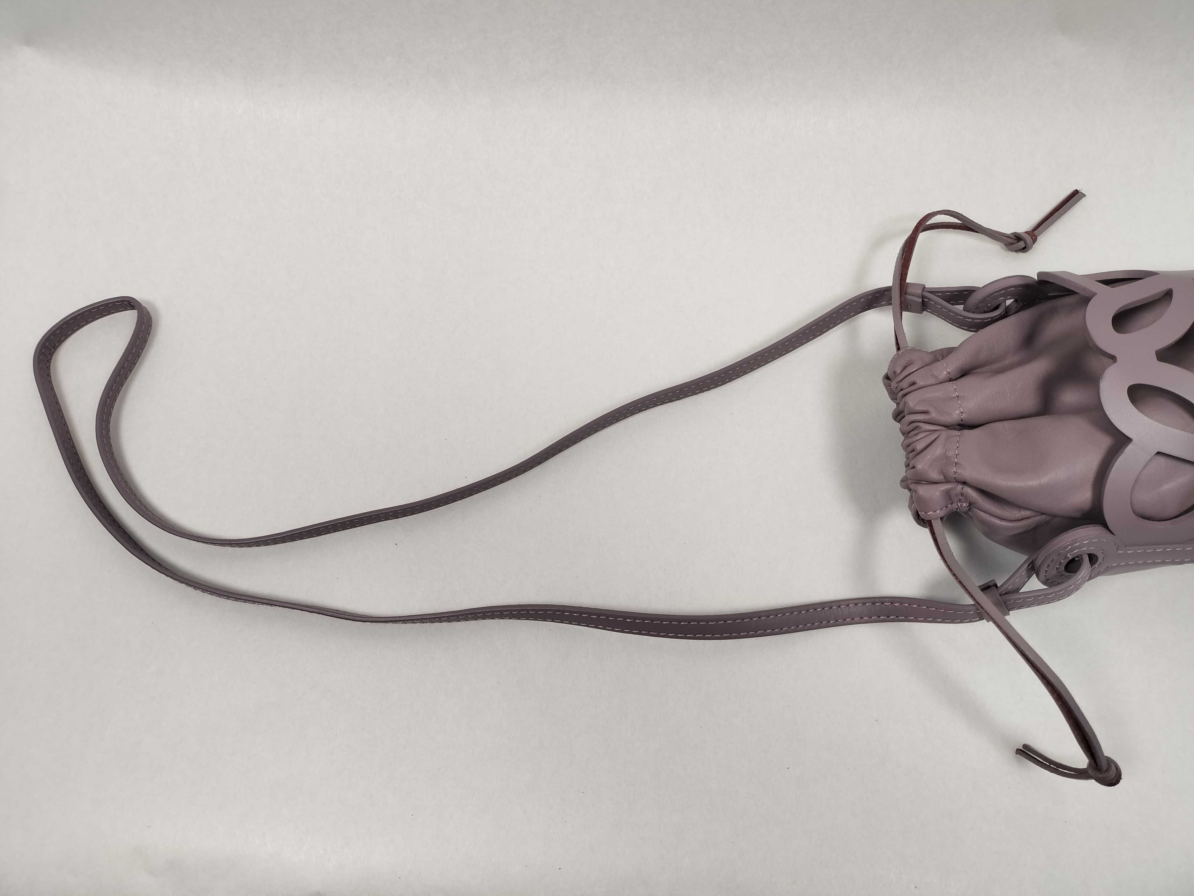 Anagram Cut Purple Shoulder Bag — view 3