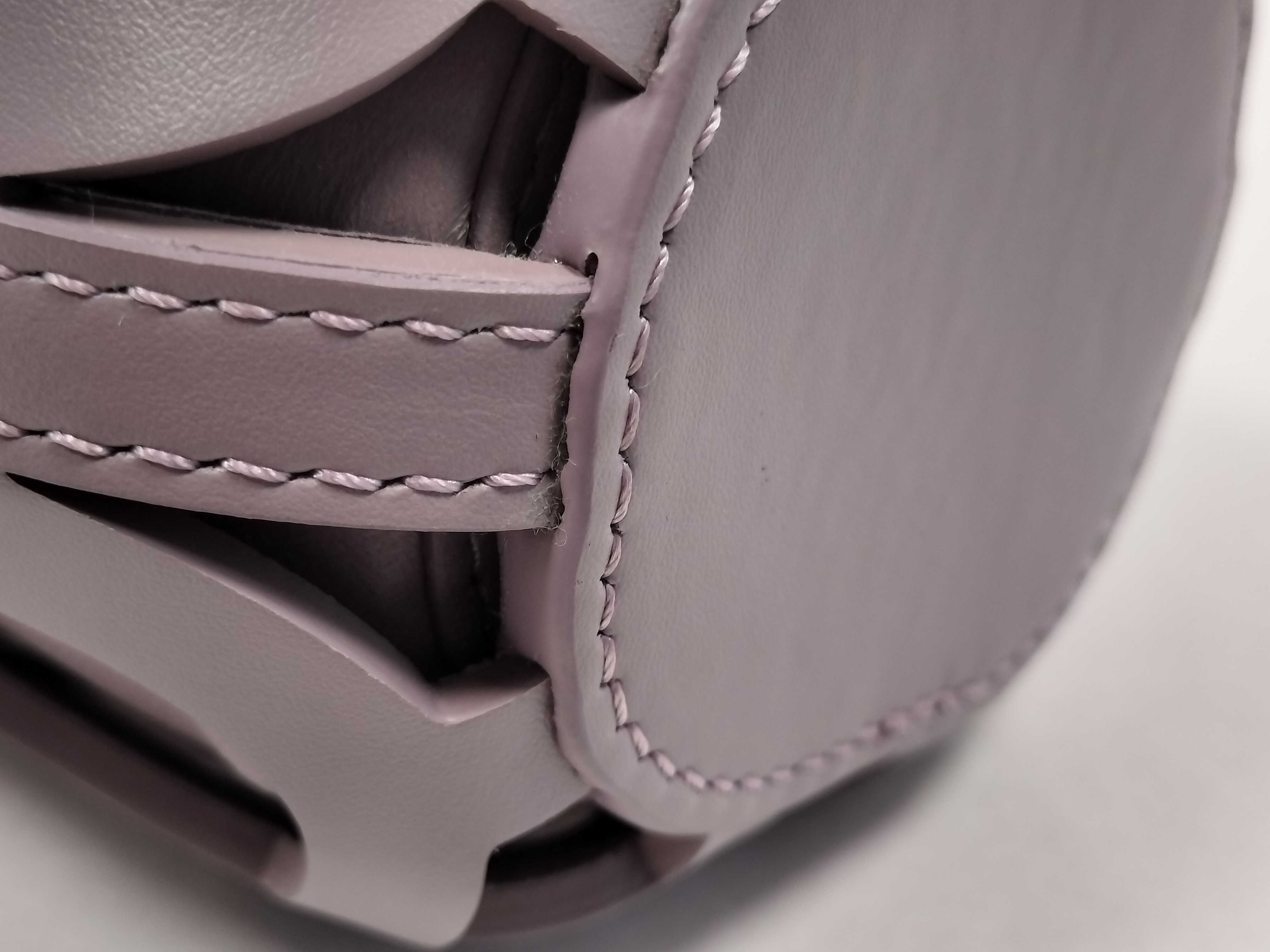 Anagram Cut Purple Shoulder Bag — view 6